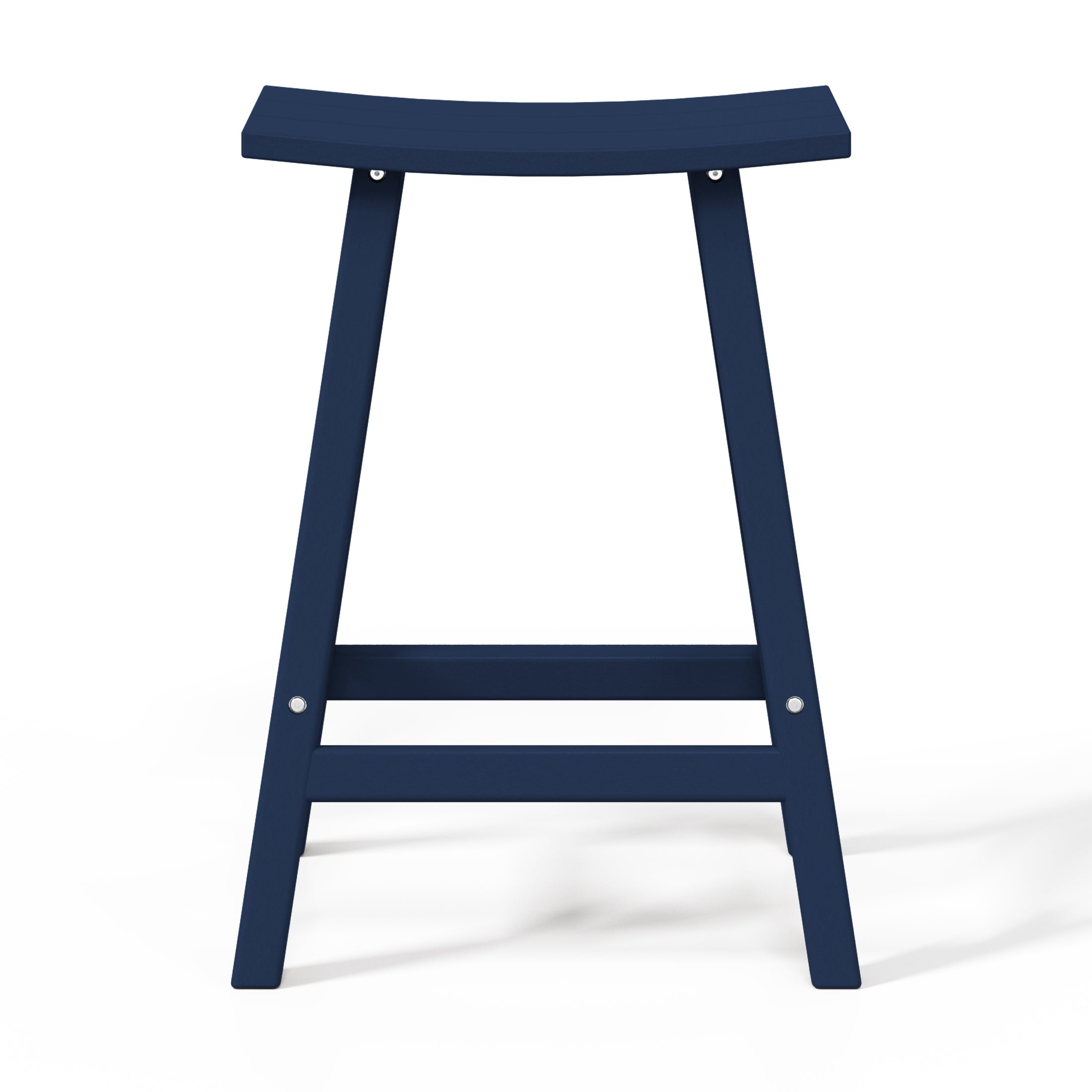 Paradise 24" HDPE Outdoor Patio Counter Height Bar Stools (Set of 2)