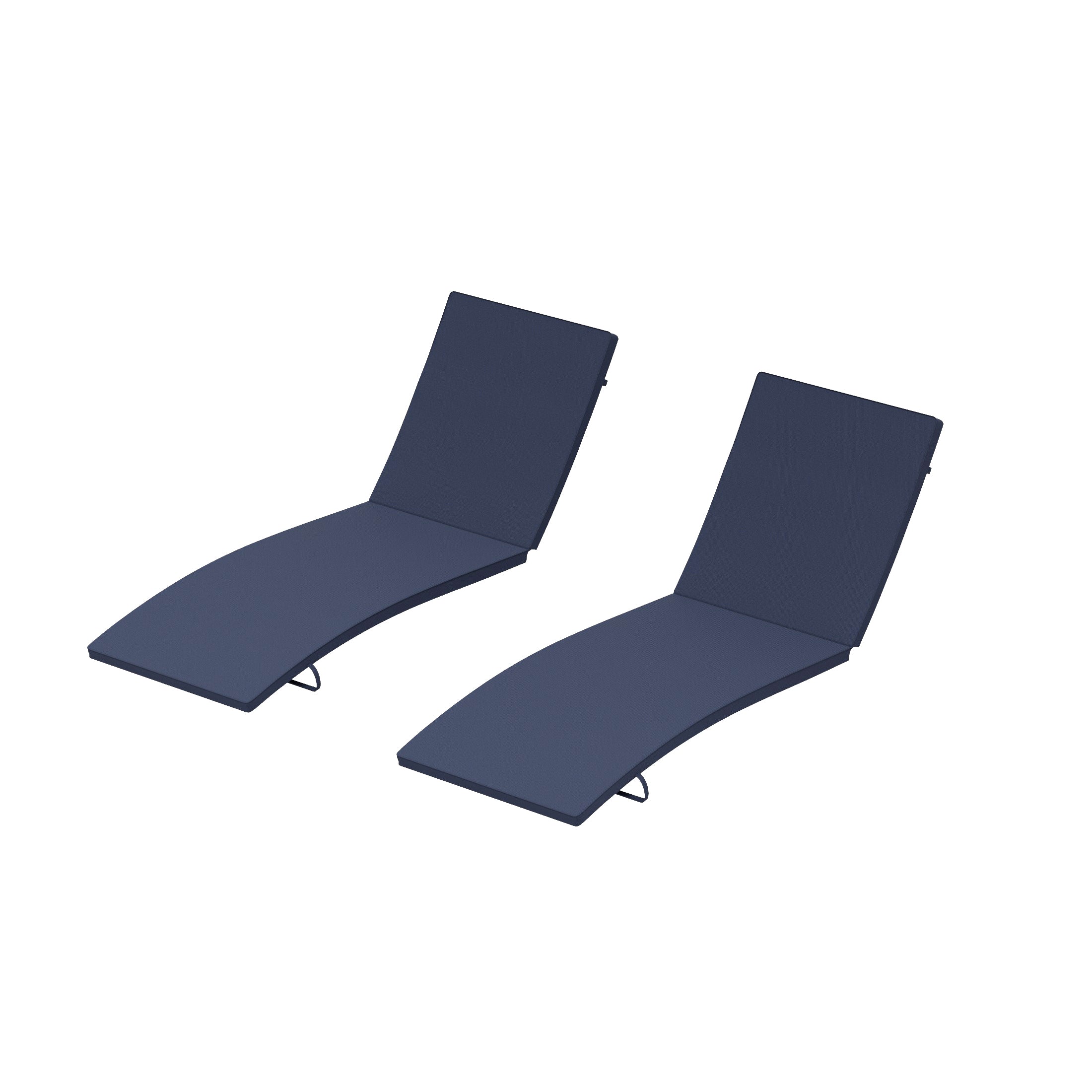 Bahama Outdoor Patio Chaise Lounge Cushion (Set of 2)