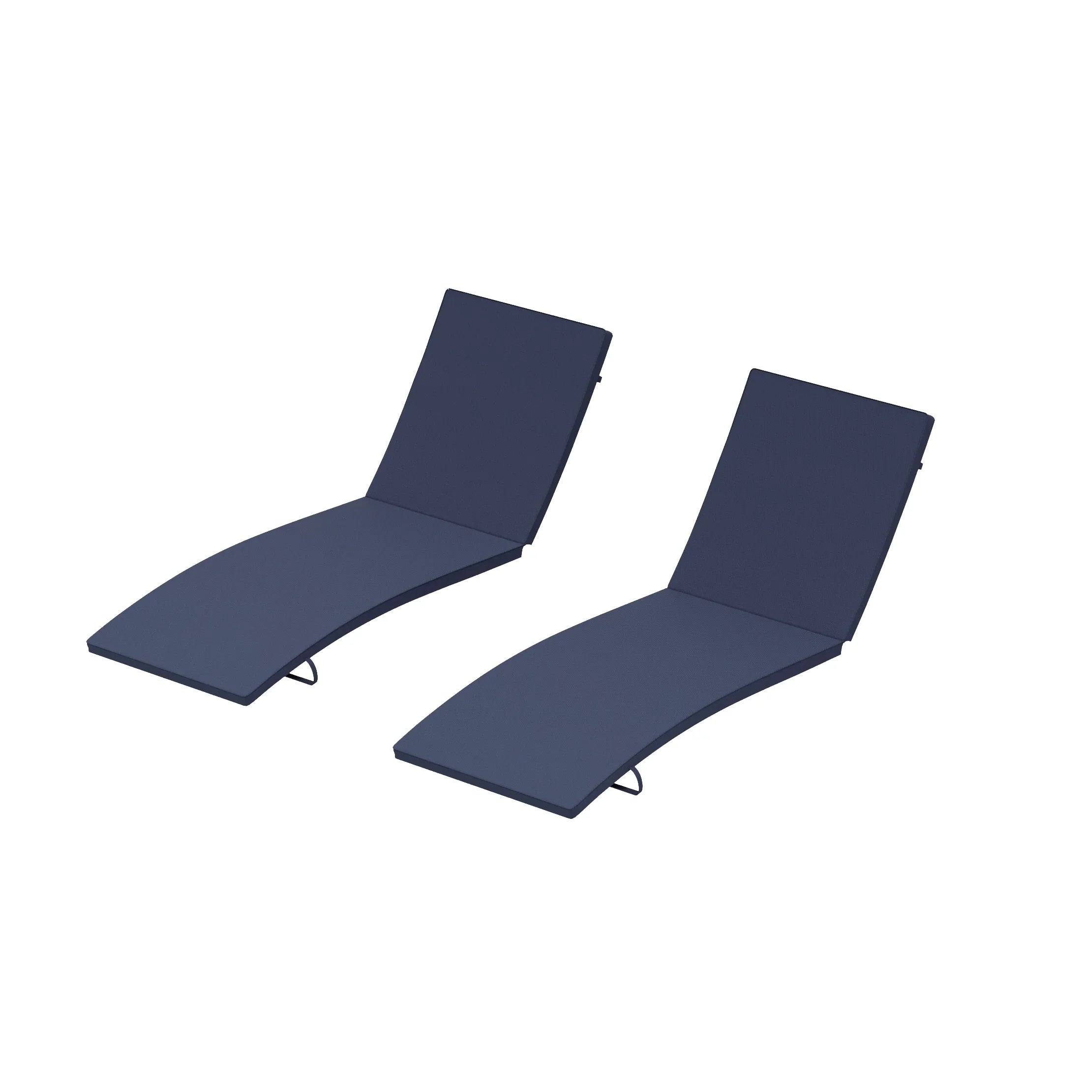 Bahama Outdoor Patio Chaise Lounge Cushion (Set of 2)