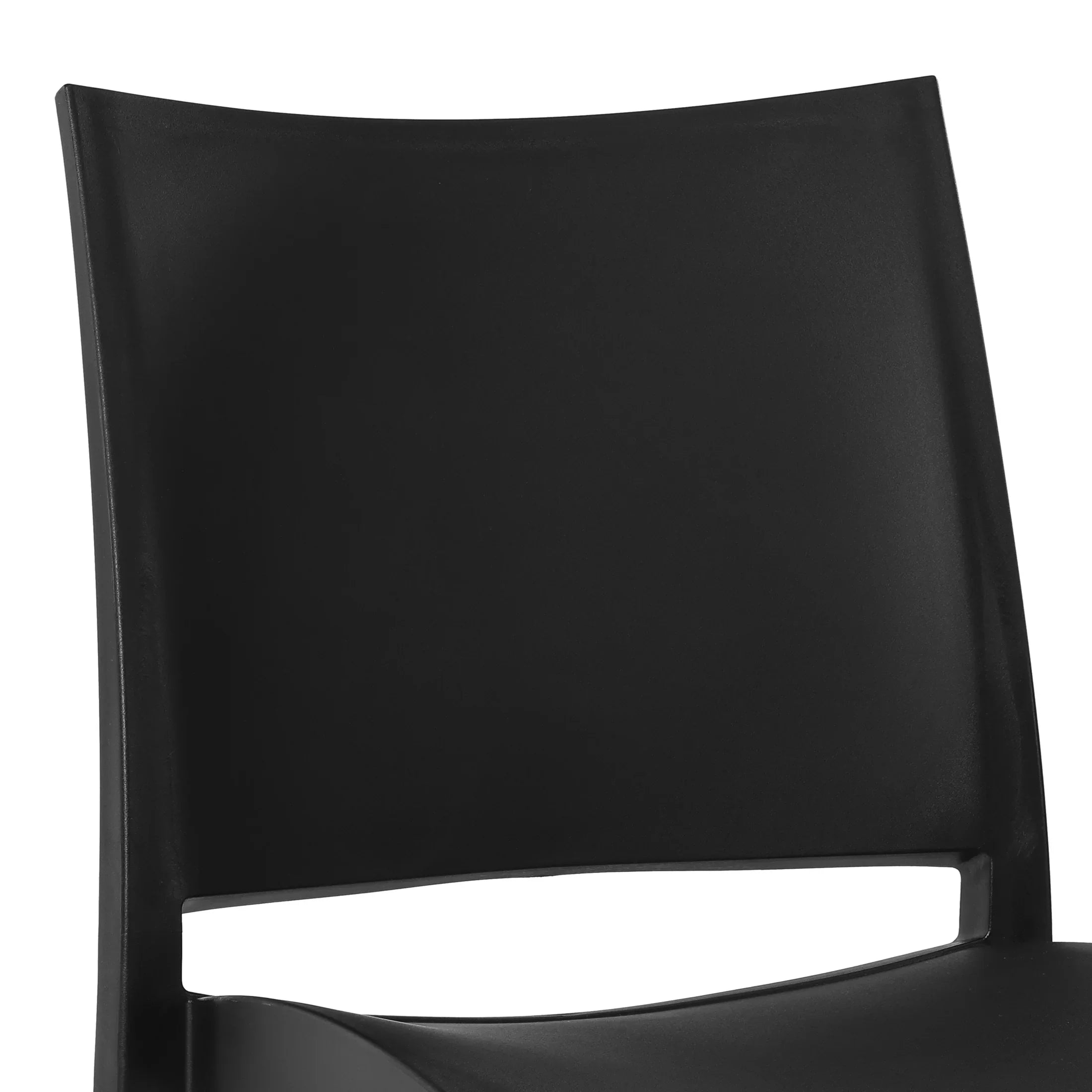 Sunshine Modern Polypropylene Stackable Plastic Patio Dining Chair (Set of 2)