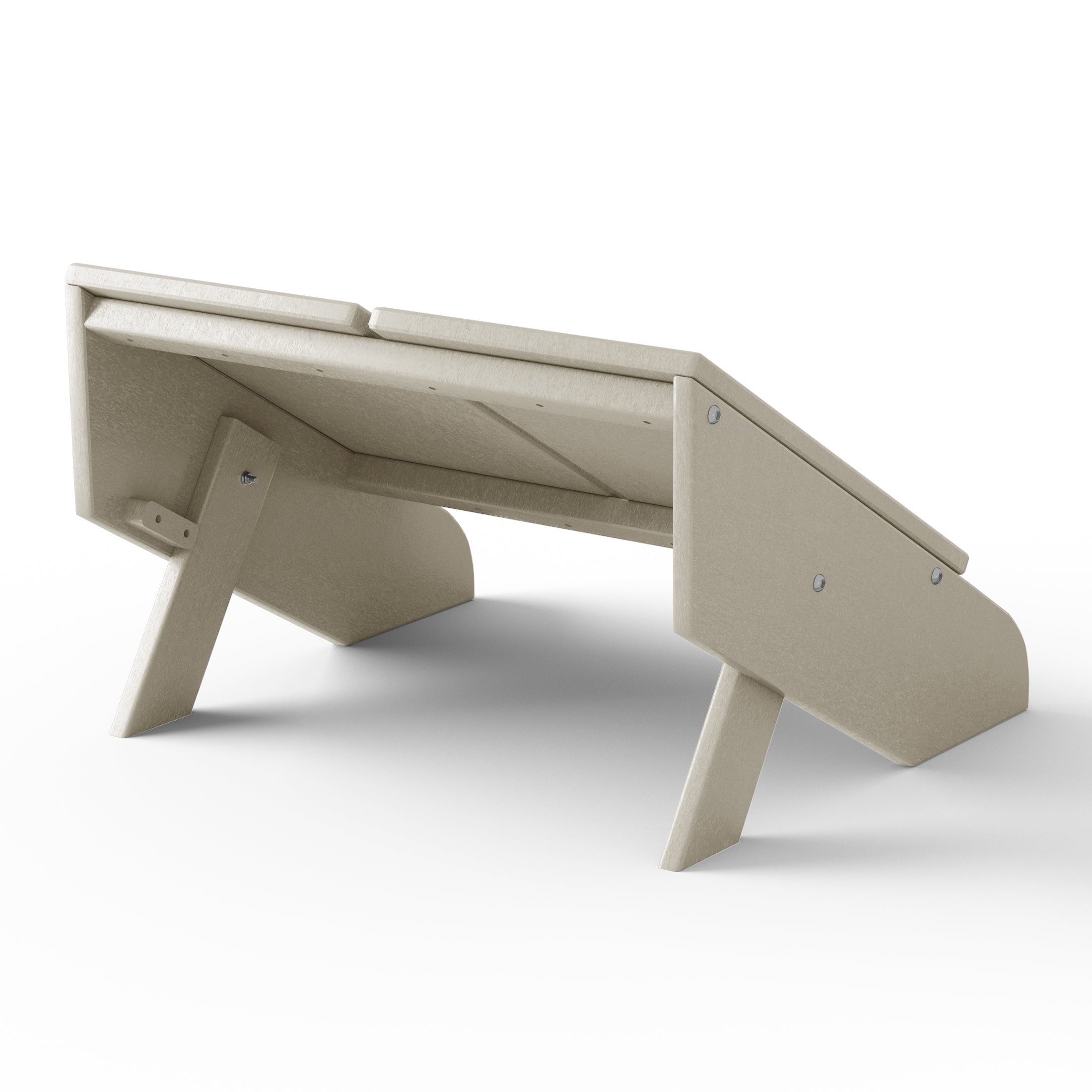 Seaview Modern HDPE Plastic Folding Patio Adirondack Ottoman