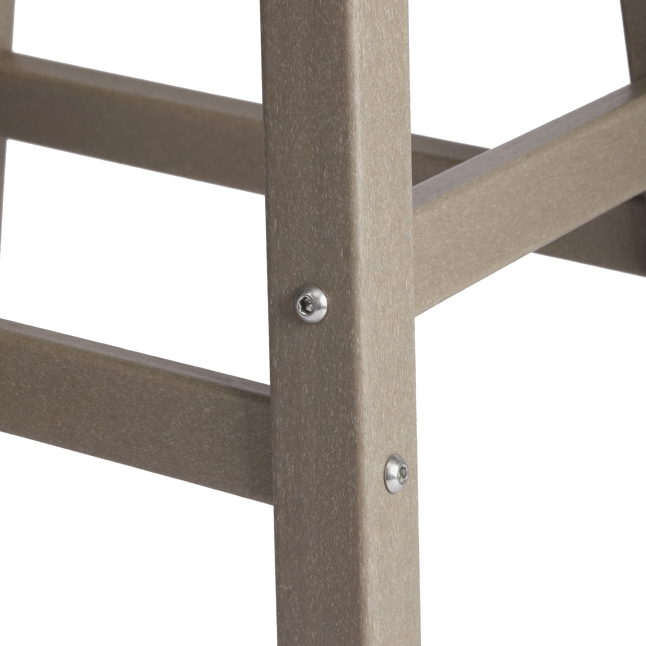 Paradise 24" HDPE Outdoor Patio Counter Height Bar Stools (Set of 2)