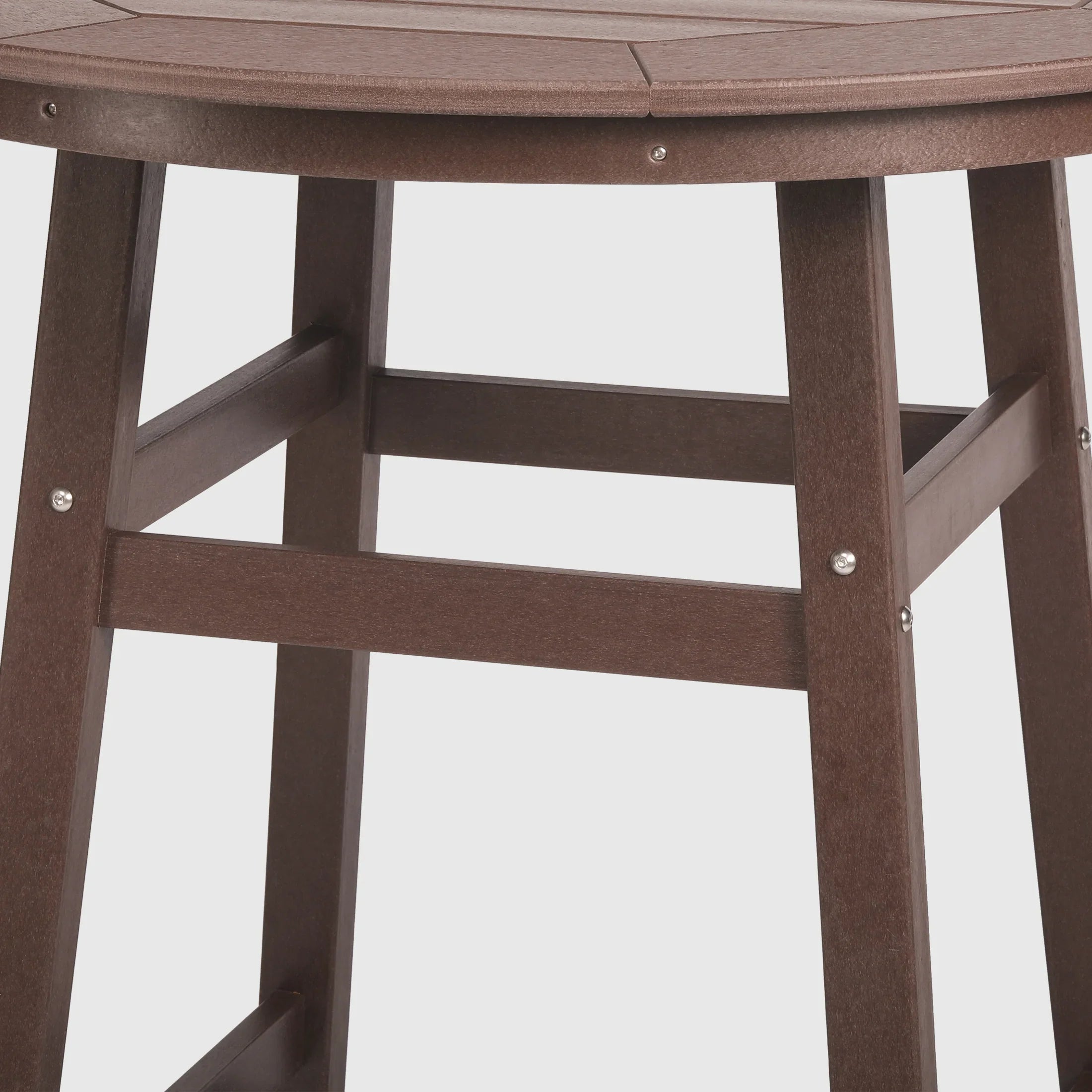 Paradise Outdoor 35" HDPE Round Patio Counter Height Bar Table