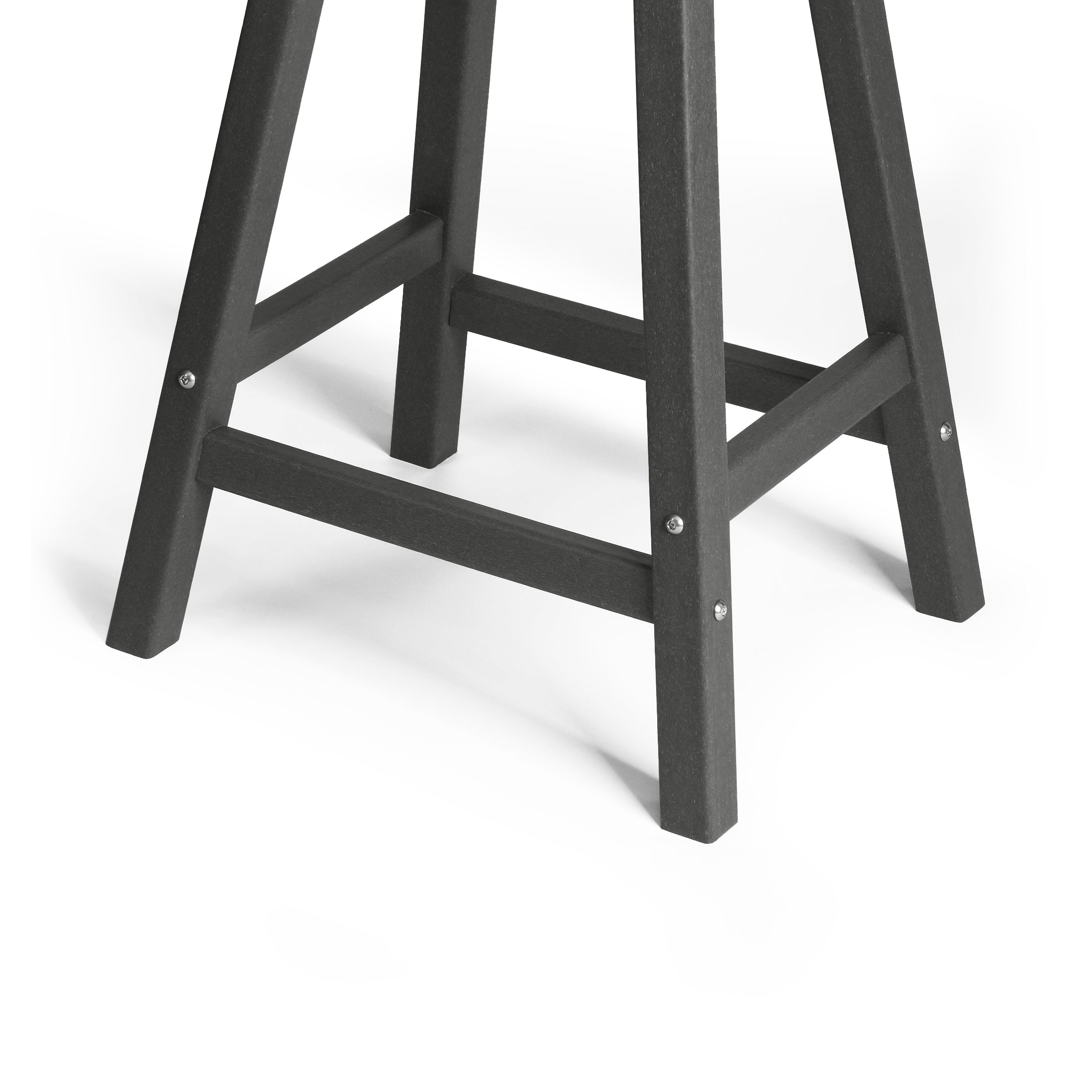 Paradise 24" HDPE Outdoor Patio Counter Height Bar Stools (Set of 2)