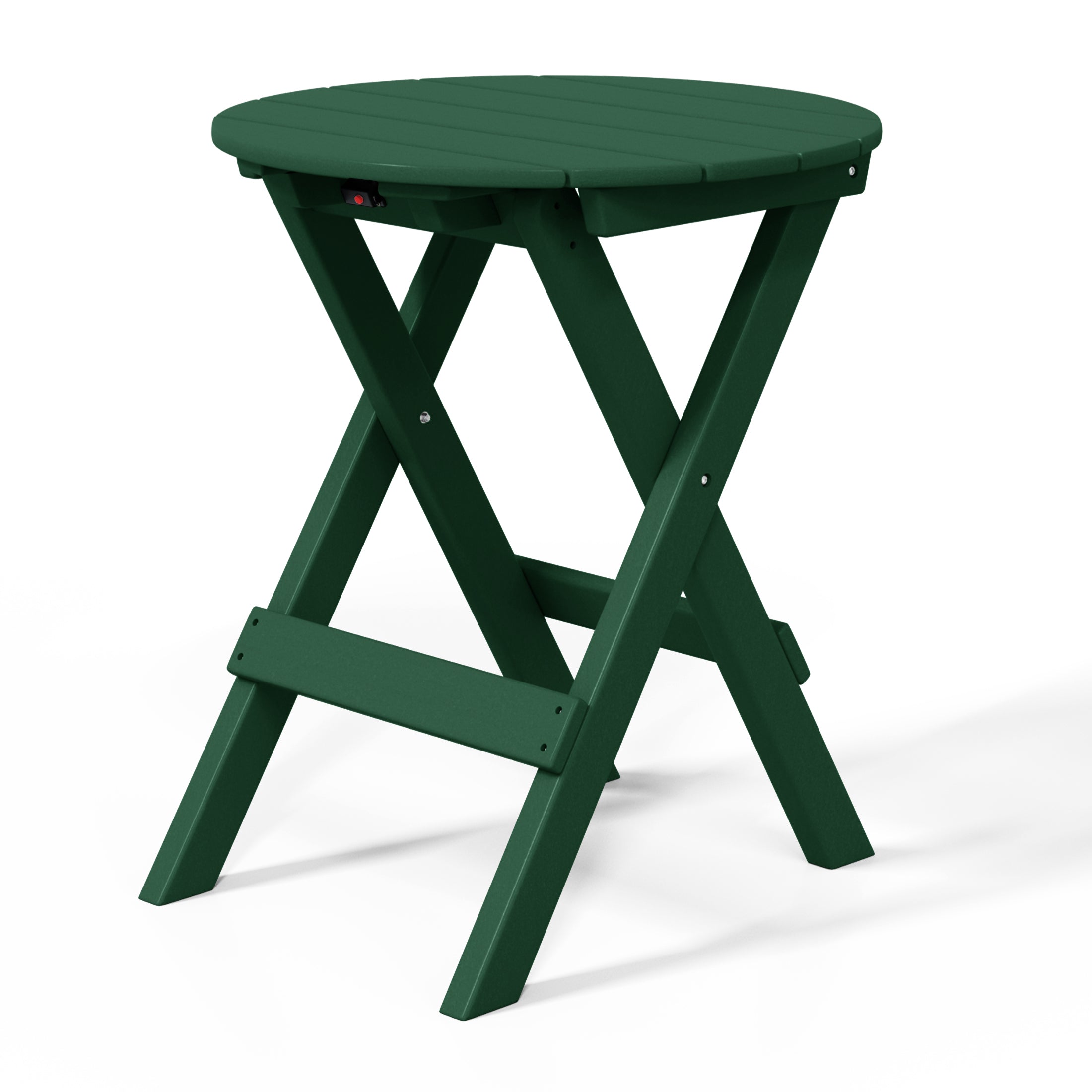 Paradise HDPE Outdoor 24.5 Inch Round Portable Folding Patio Dining Table