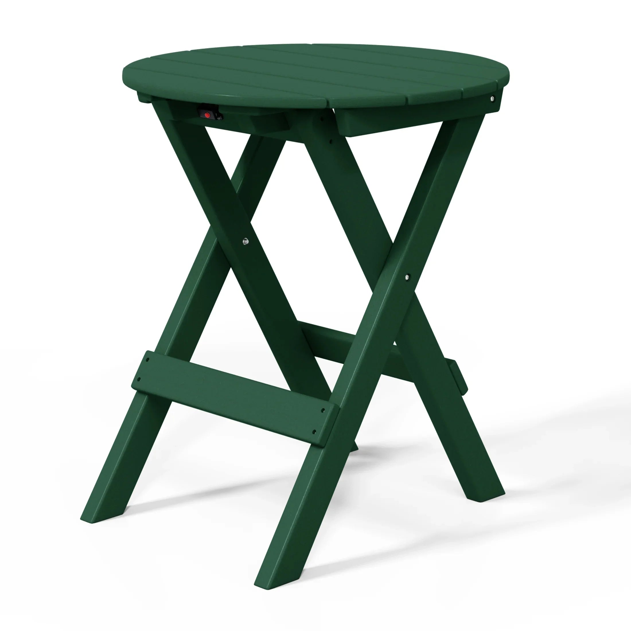 Paradise HDPE Outdoor 24.5 Inch Round Portable Folding Patio Dining Table