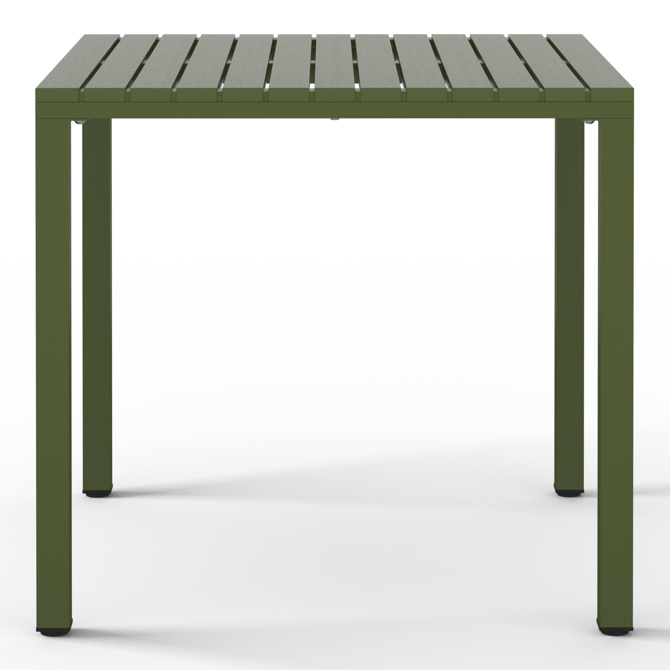 Sunshine 31.5" Iron Metal Frame Outdoor Square Patio Dining Table