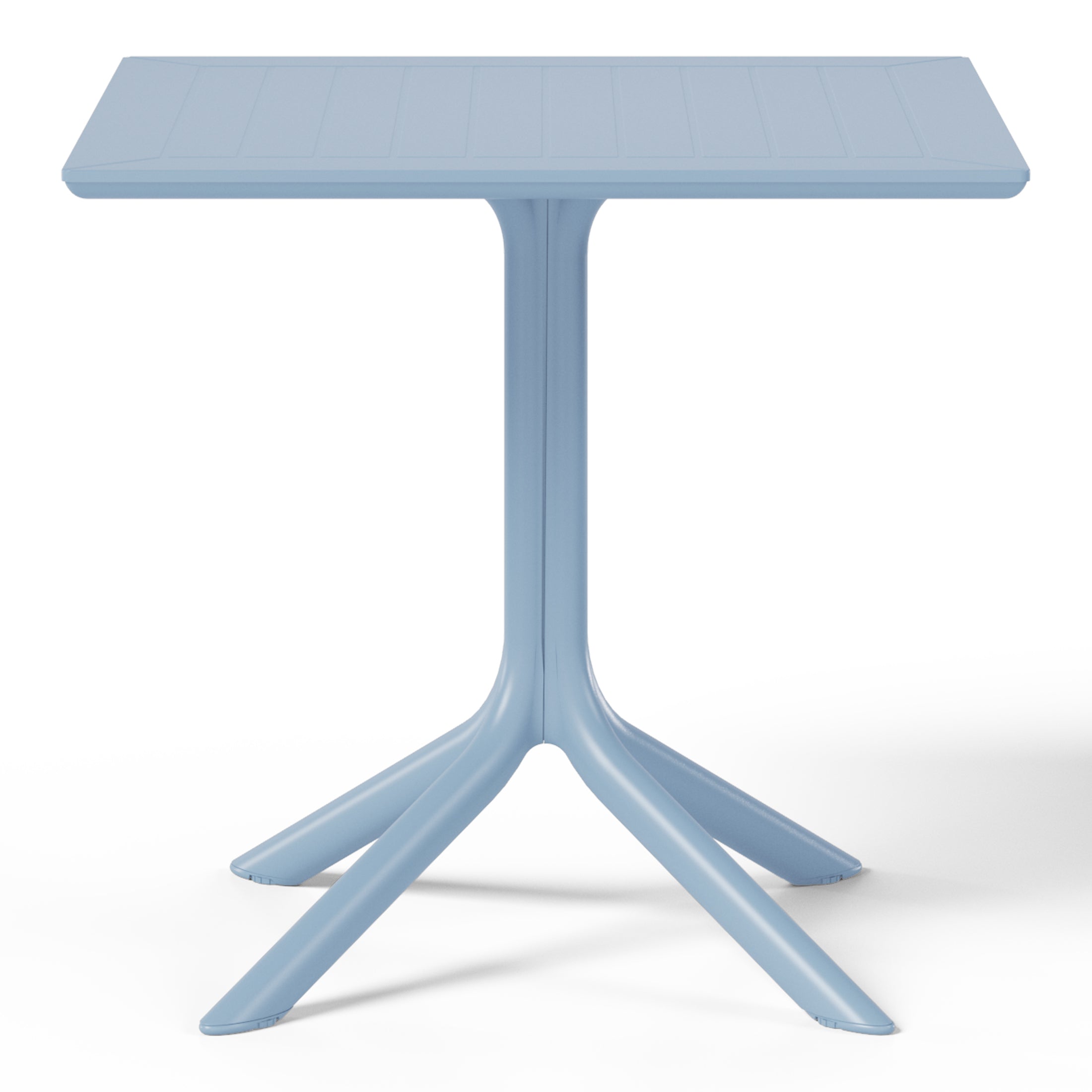 Sunshine 31.5" Square Outdoor Plastic Resin Patio Dining Table for 4