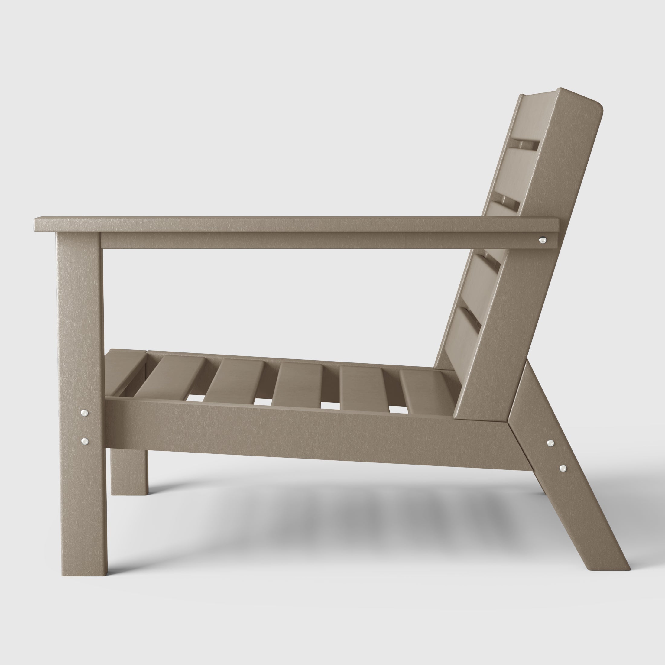 Portsmouth Outdoor Patio HDPE Right Arm Facing Deep Seating Corner Chair