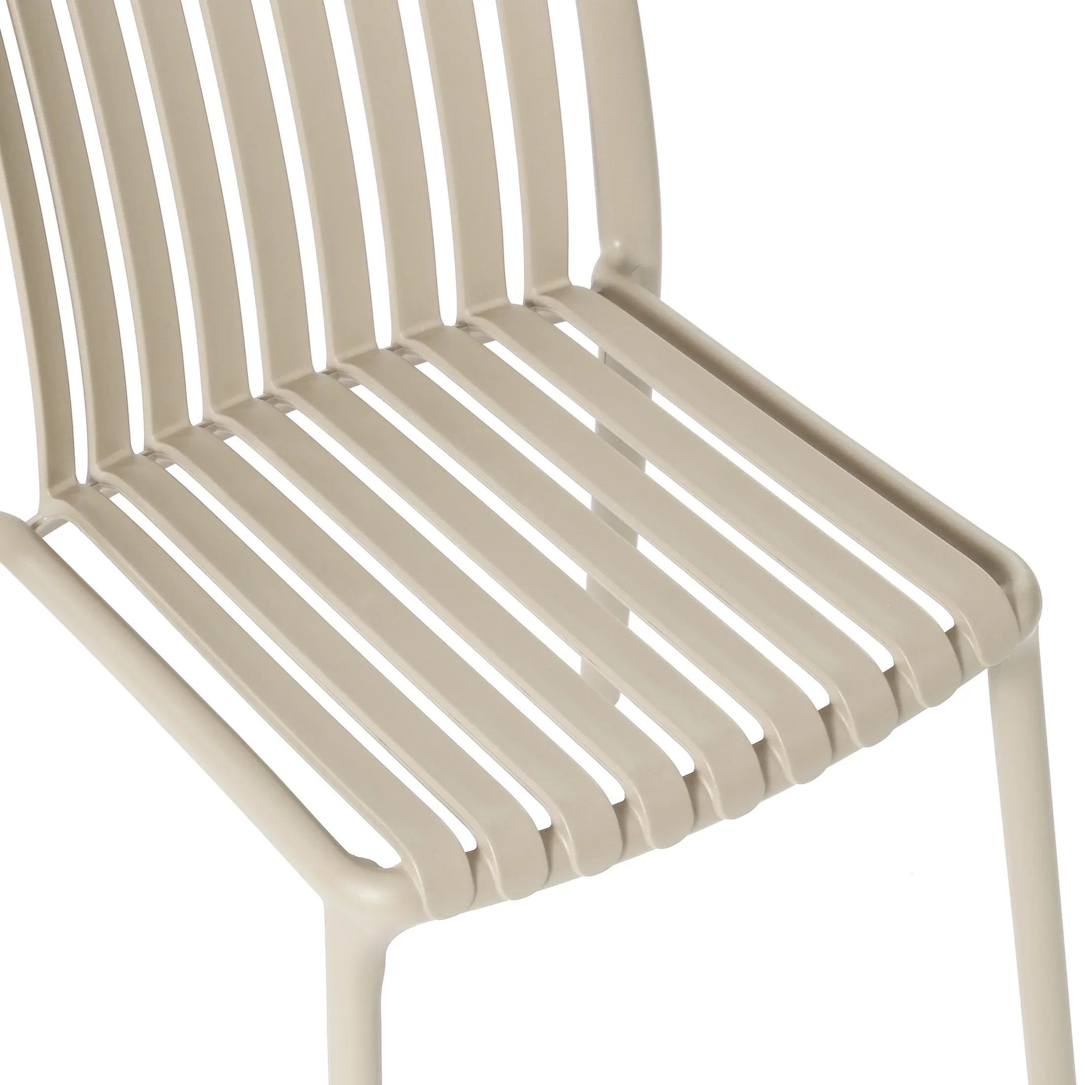 Sunshine Outdoor Stackable Polypropylene Plastic Dining Side Chairs (Set of 2)