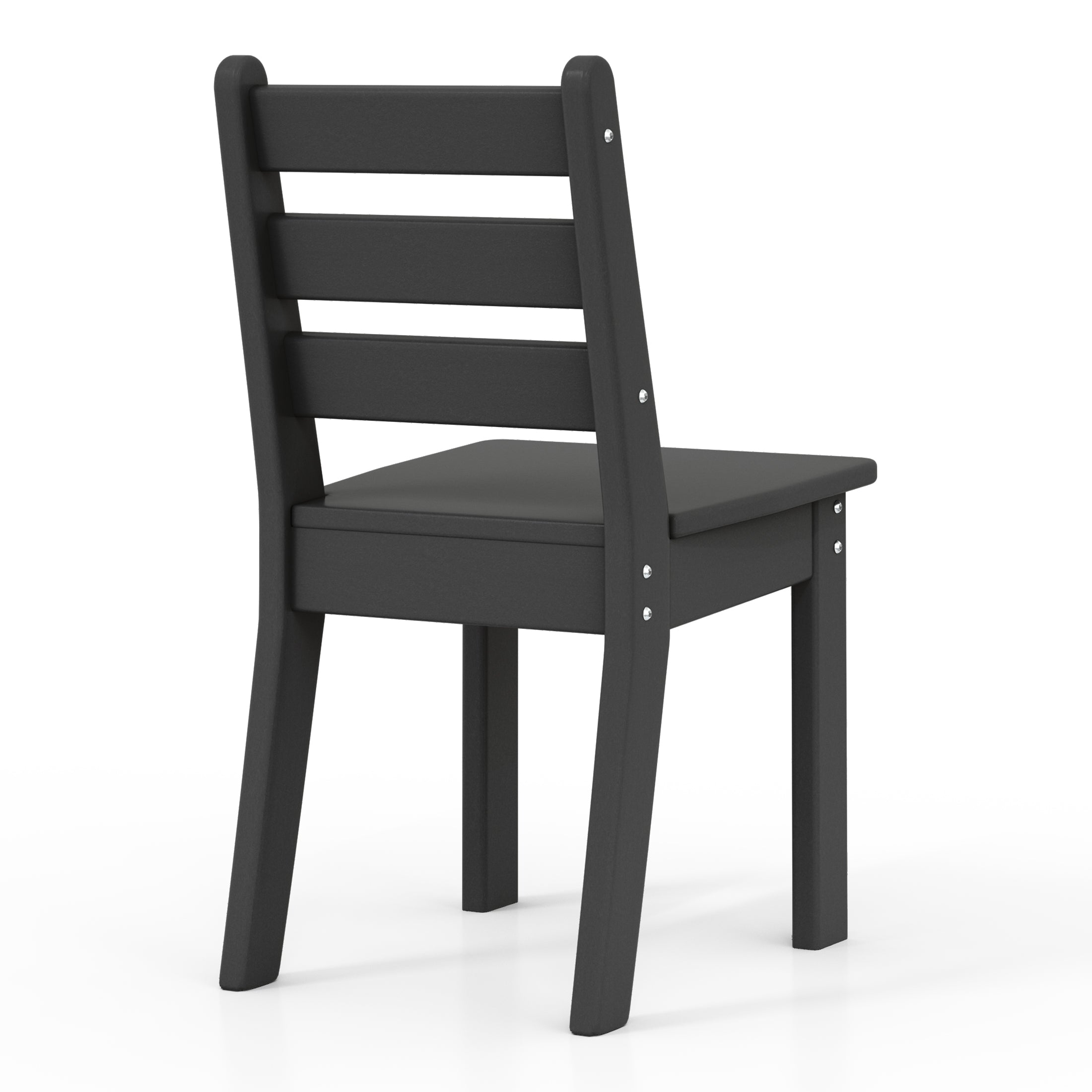 Playhouse Outdoor HDPE Kids Plastic Toddler Dining Chair (Set of Two)