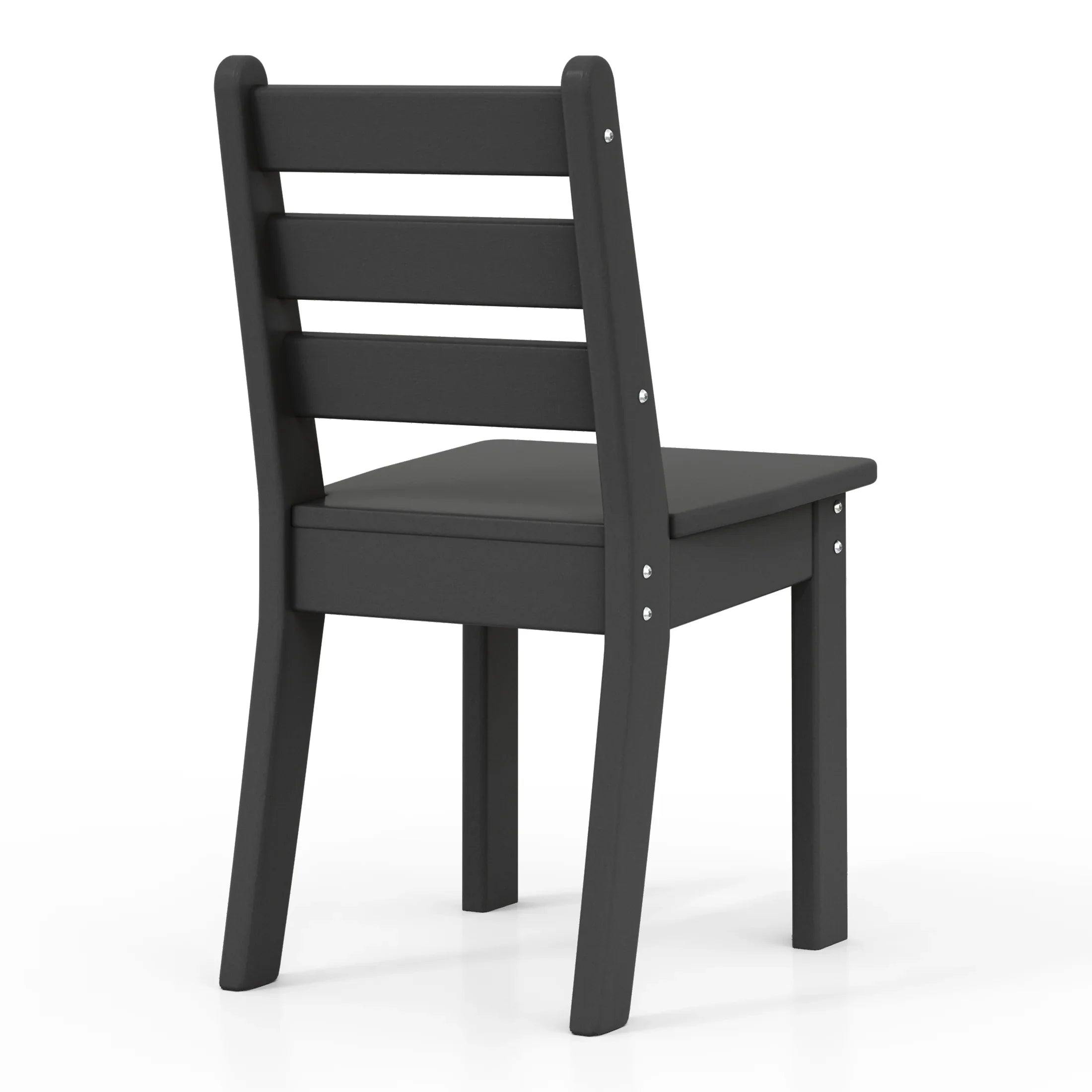 Playhouse Outdoor HDPE Kids Plastic Toddler Dining Chair (Set of Two)