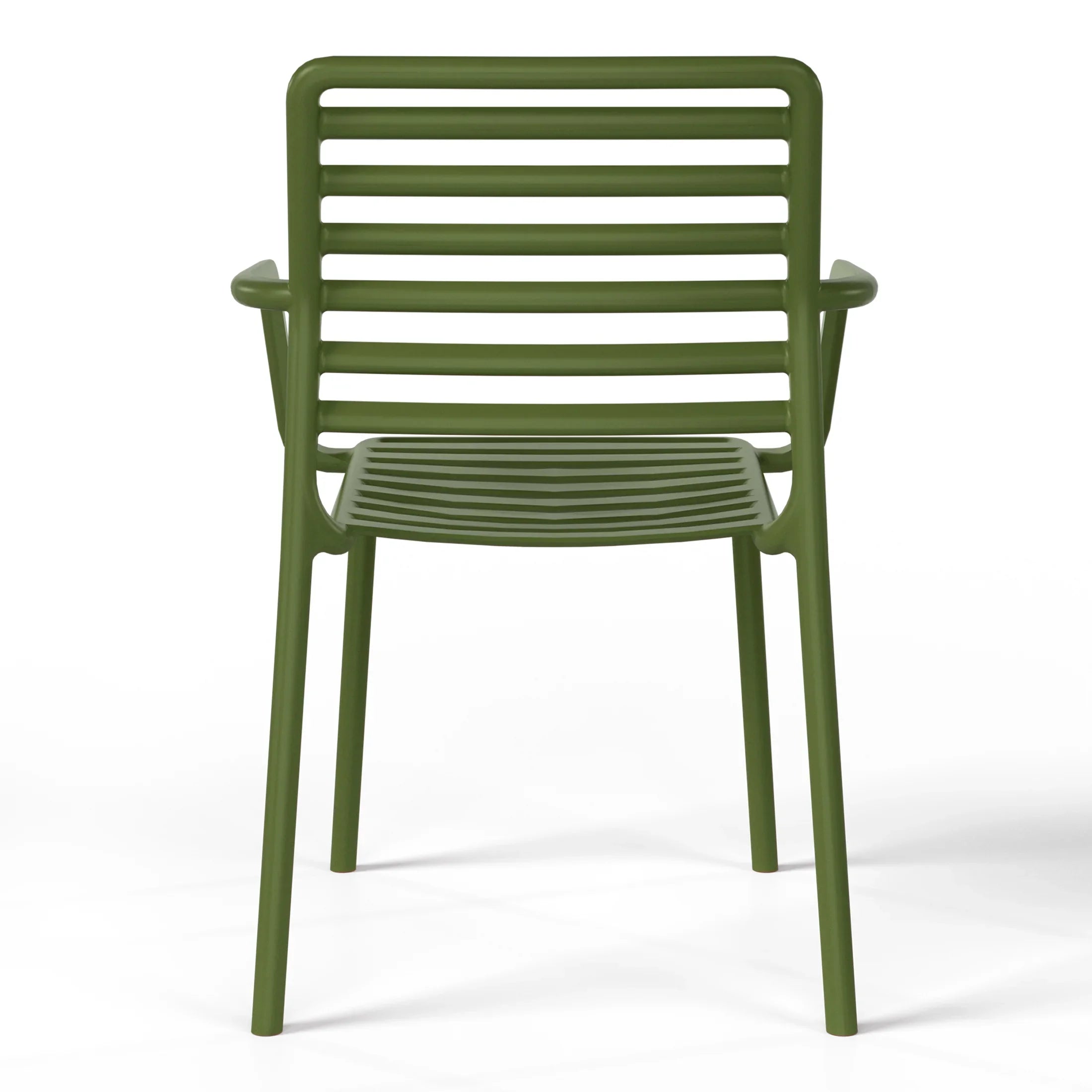 Sunshine Outdoor Stackable Polypropylene Plastic Resin Dining Armchairs (Set of 4)