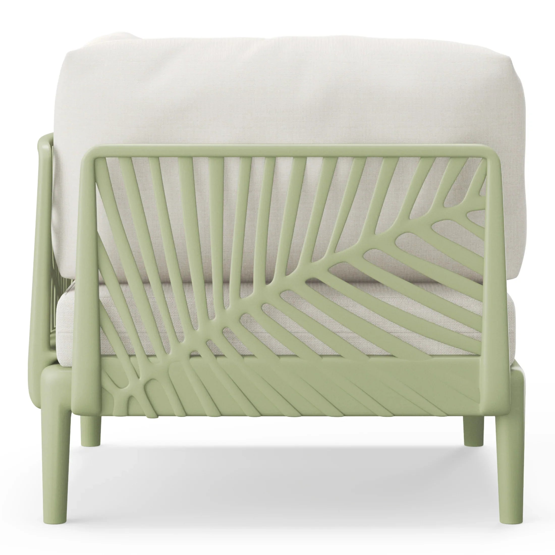 Sunshine Modern Outdoor Polypropylene Resin Deep Seating Sectional Corner Chair
