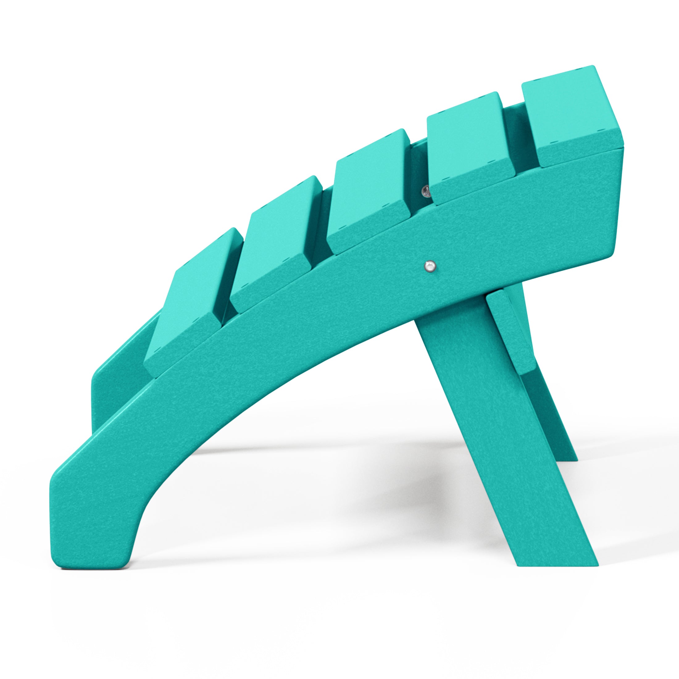 Portside Outdoor Patio HDPE Adirondack Ottoman Footrest