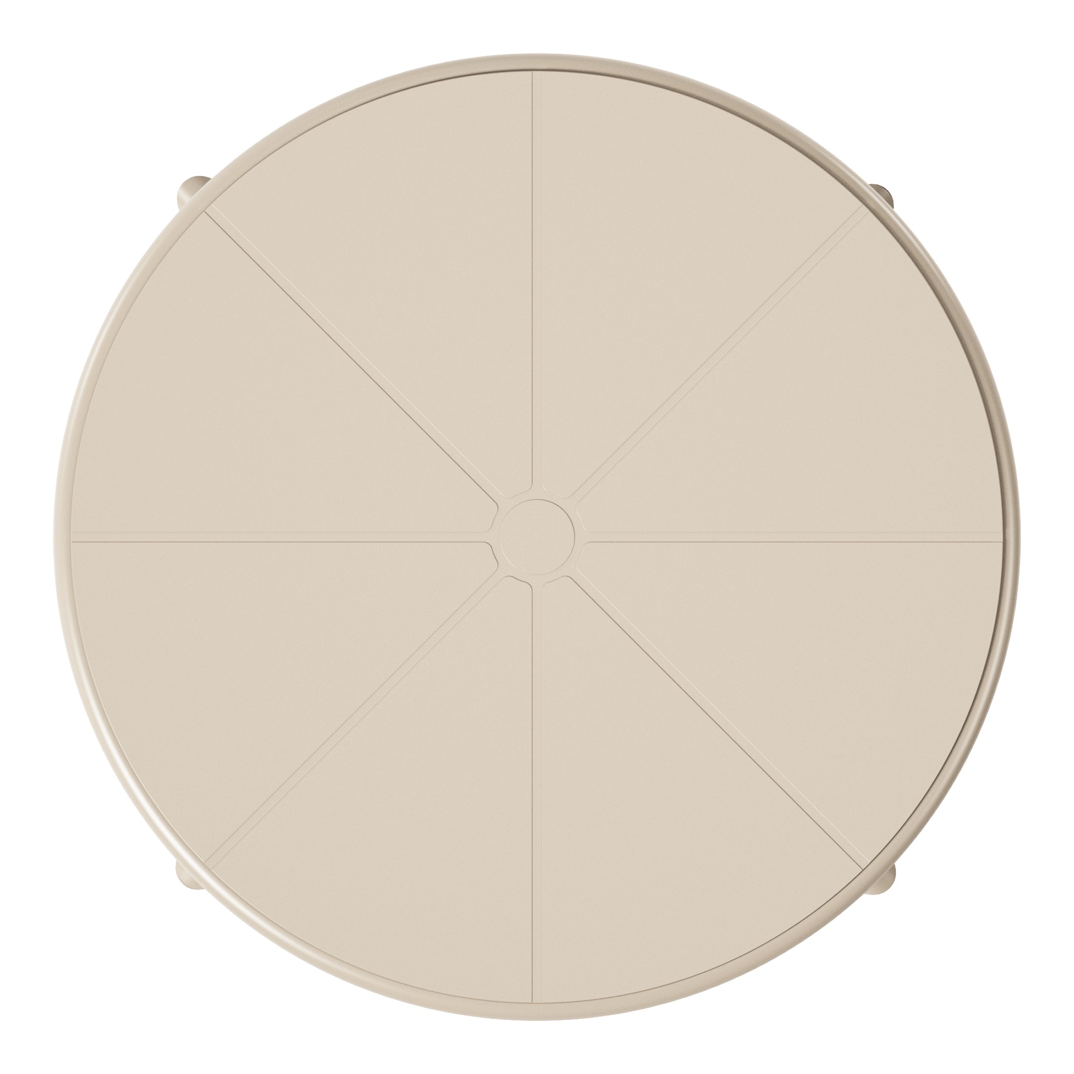 Sunshine 23.5" Outdoor Polypropylene Resin Round Patio Bistro Dining Table for 2