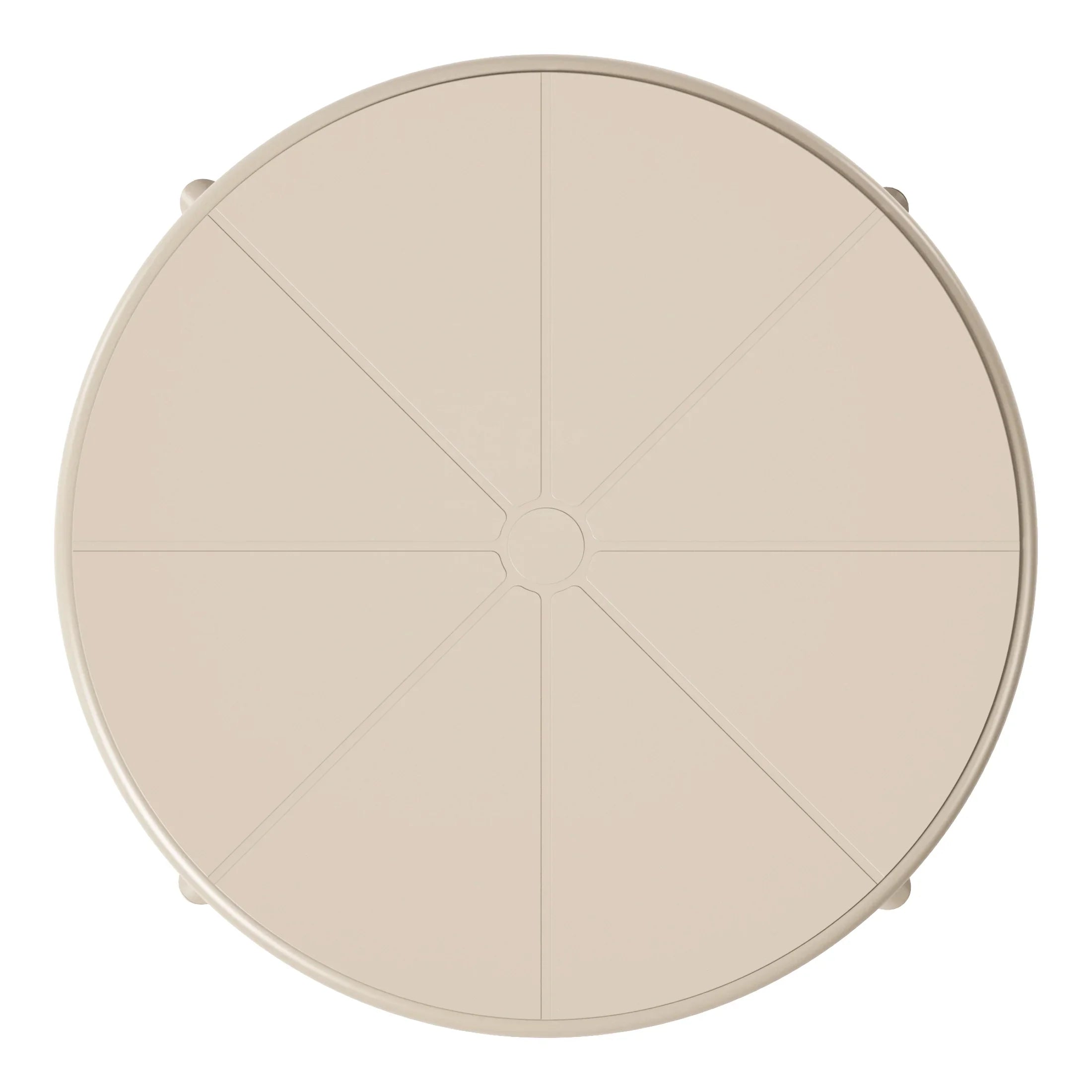 Sunshine 23.5" Outdoor Polypropylene Resin Round Patio Bistro Dining Table for 2