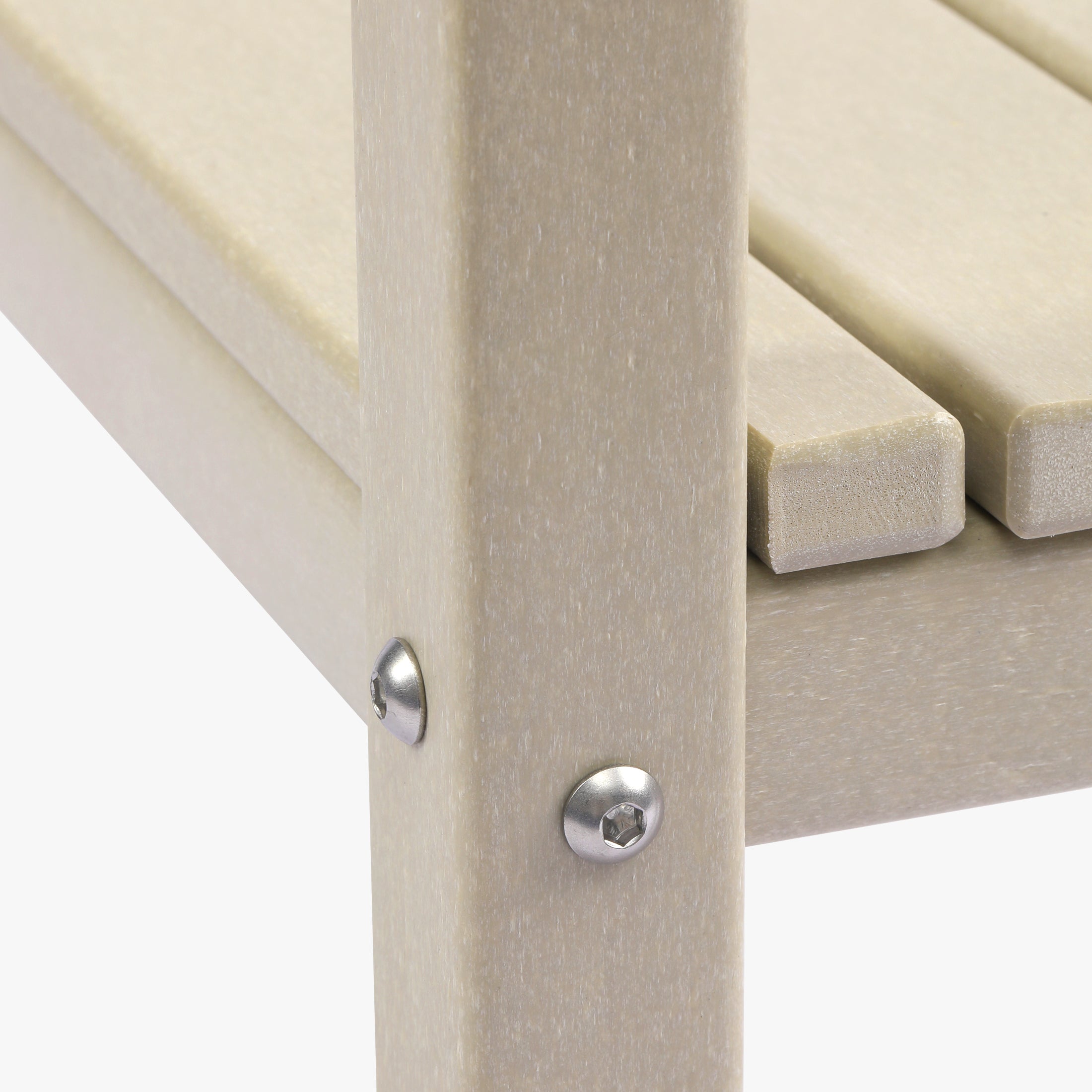 Paradise 36" Outdoor Adirondack HDPE 2-Tier Patio Side Table