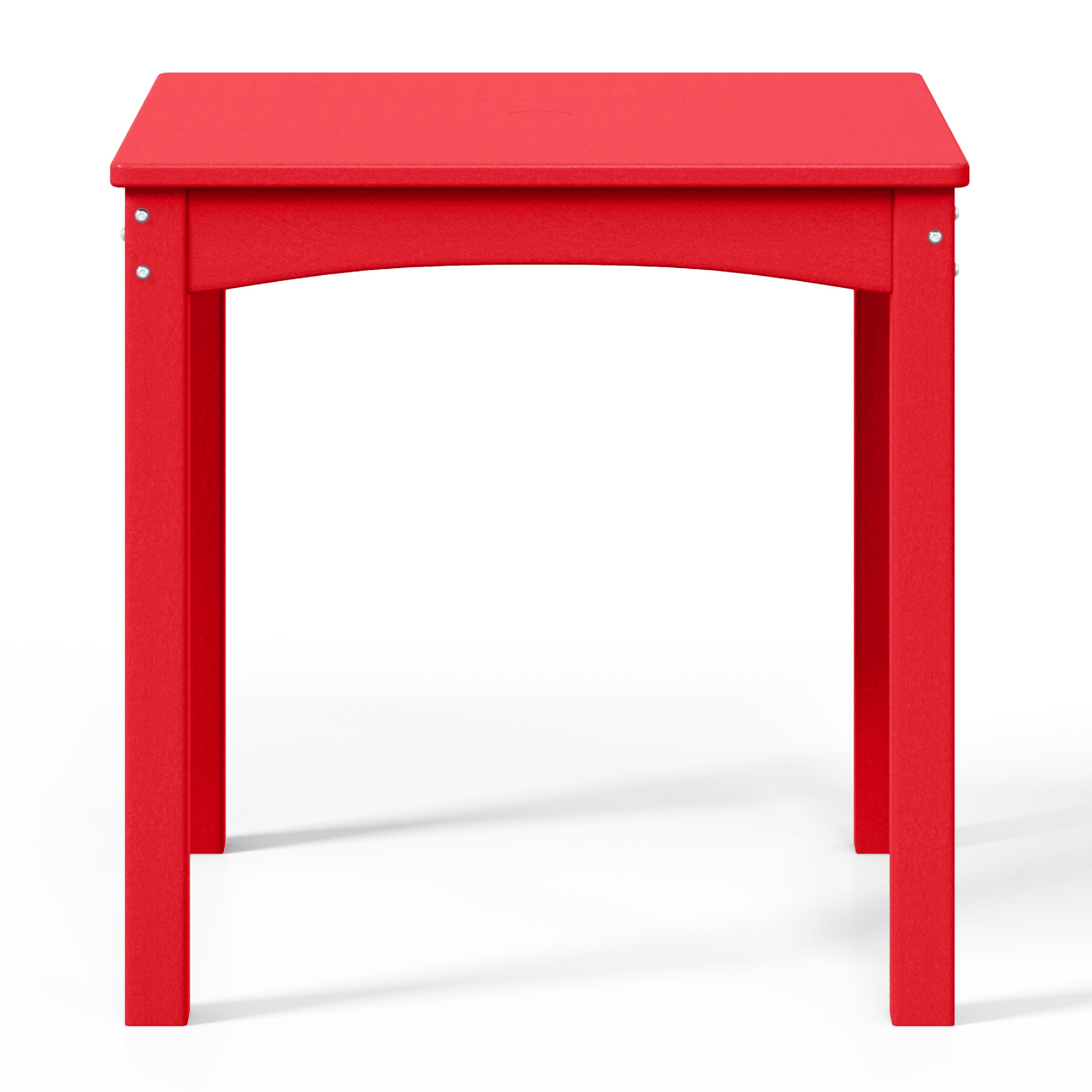 Playhouse Kids 24" Wide HDPE Plastic Childrens Square Dinner Table