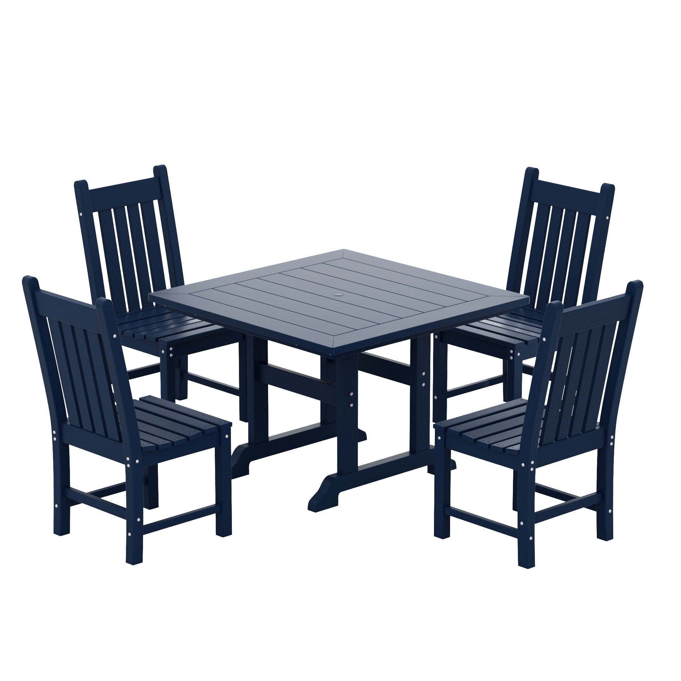 Paradise 5 Piece Outdoor Patio Dining Set Outdoor Square Table and Chair Set