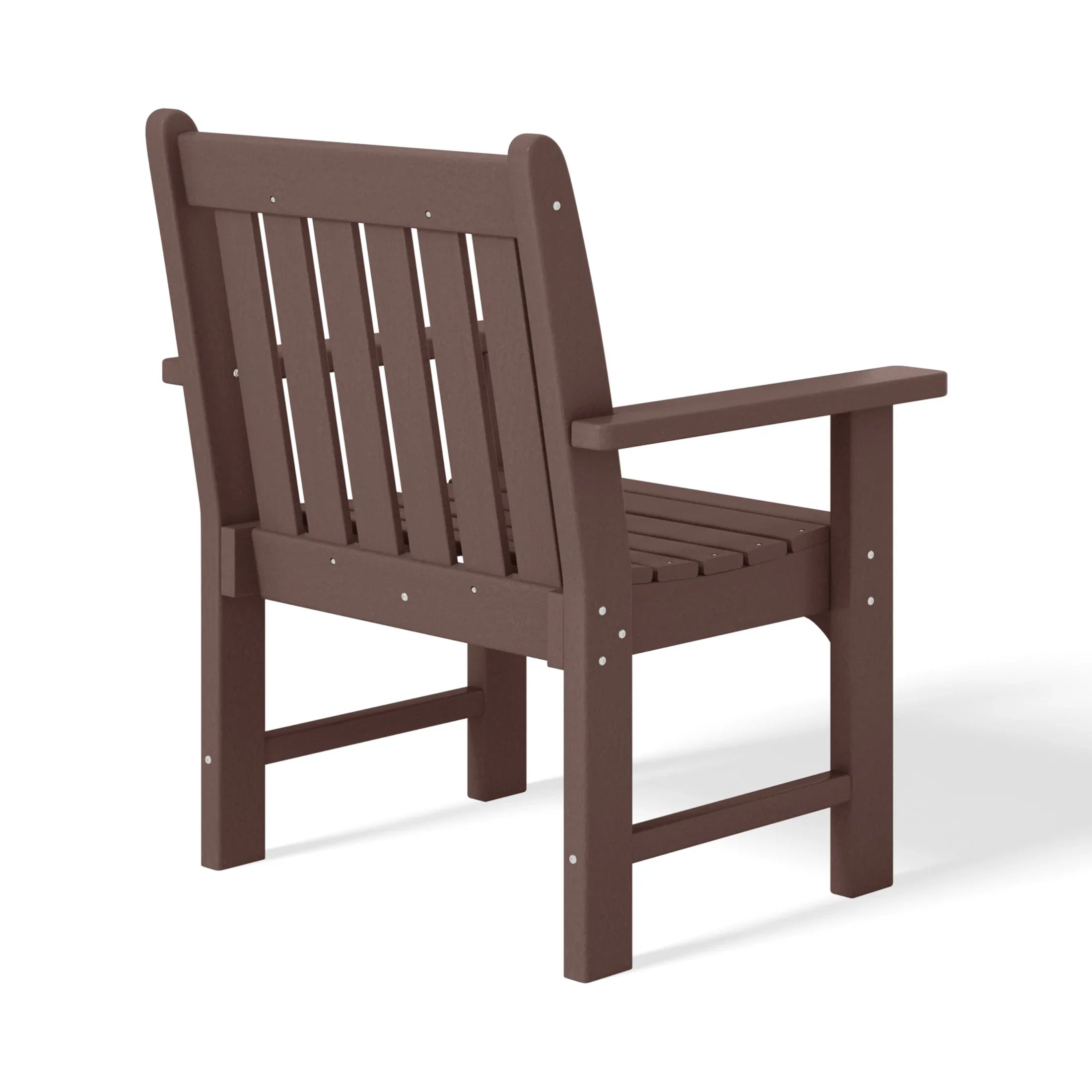 Paradise Outdoor Patio HDPE Adirondack Dining Arm Chair