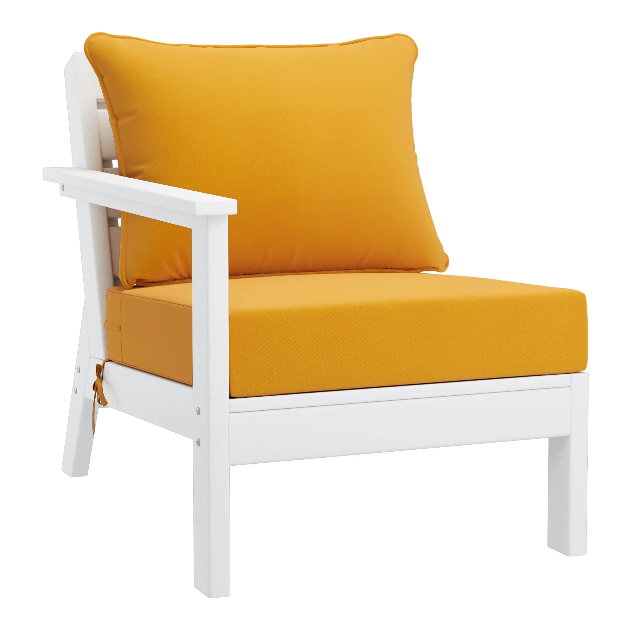 Portsmouth Outdoor Patio HDPE Loveseat Sofa with Patio Cushions