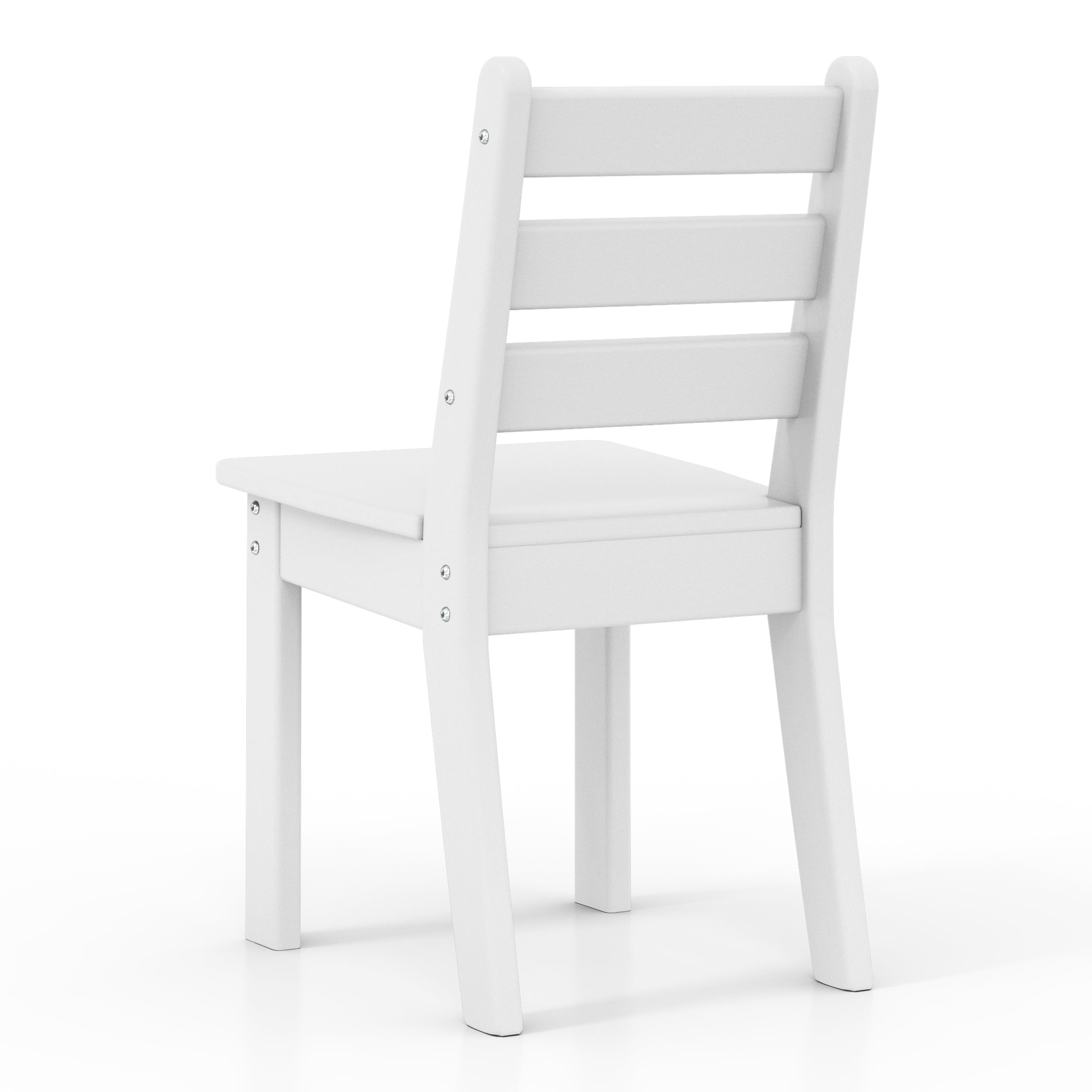 Playhouse Outdoor HDPE Kids Plastic Toddler Dining Chair (Set of Two)