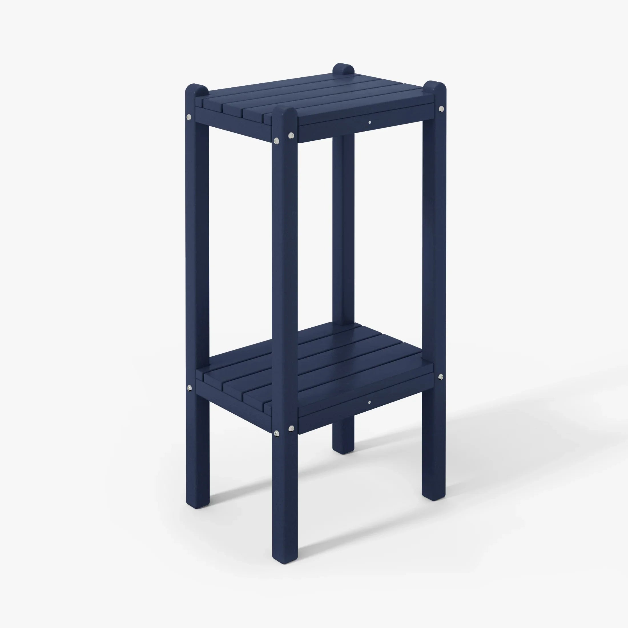Paradise 36" Outdoor Adirondack HDPE 2-Tier Patio Side Table
