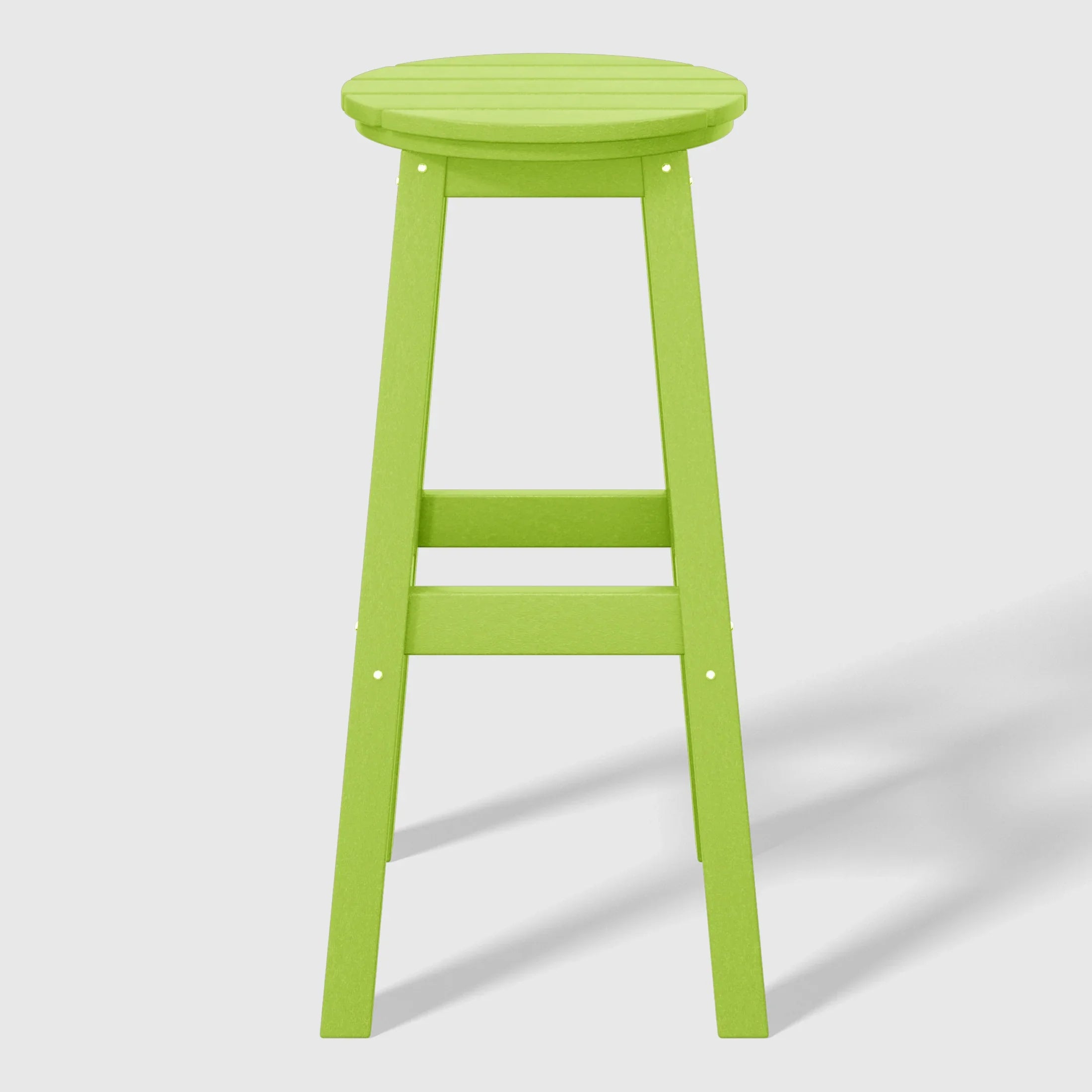 Paradise 29" HDPE Outdoor Patio Round Bar Stool Set of 2