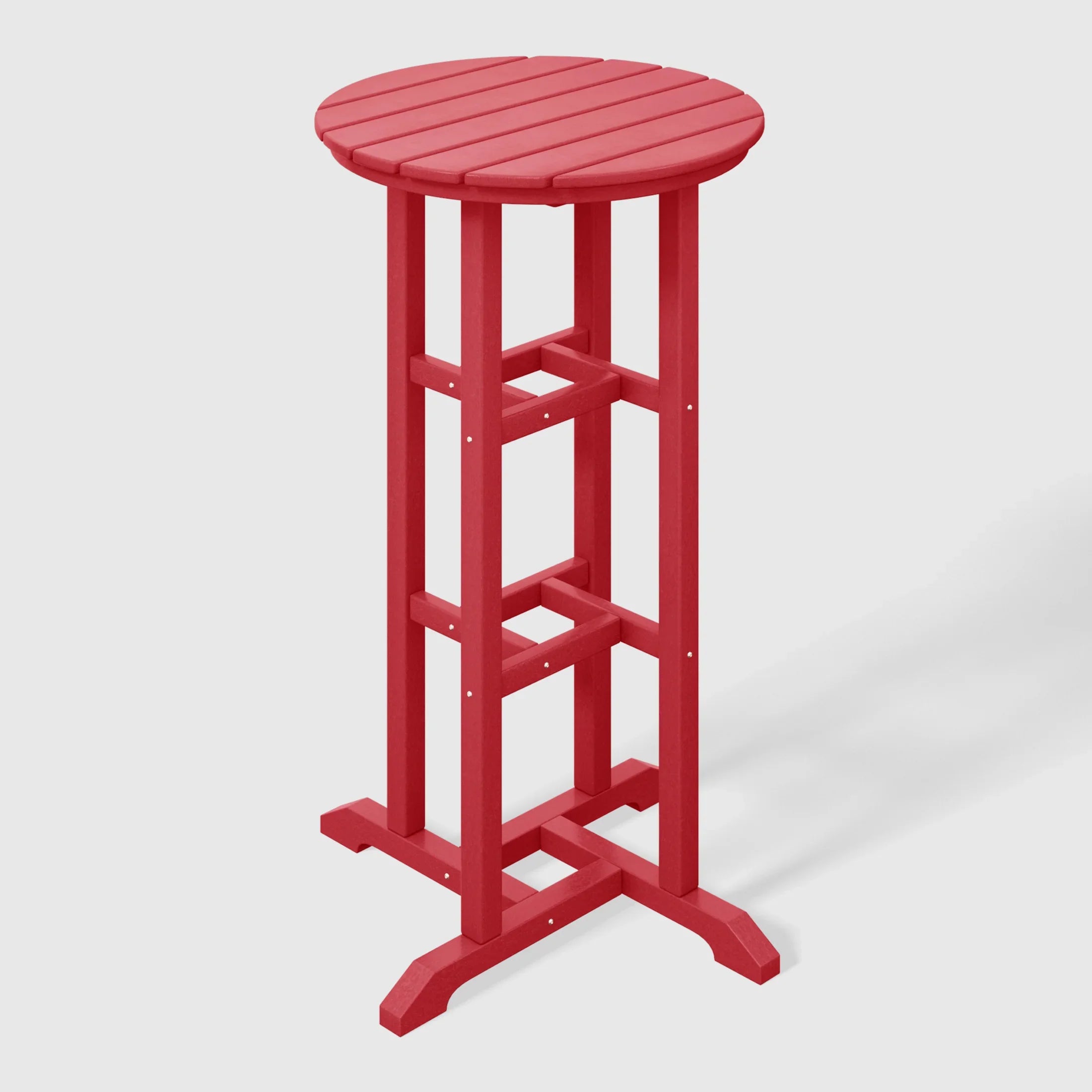 Paradise Outdoor Patio Bar Height Table and Bar Stool 3-Piece Dining Set
