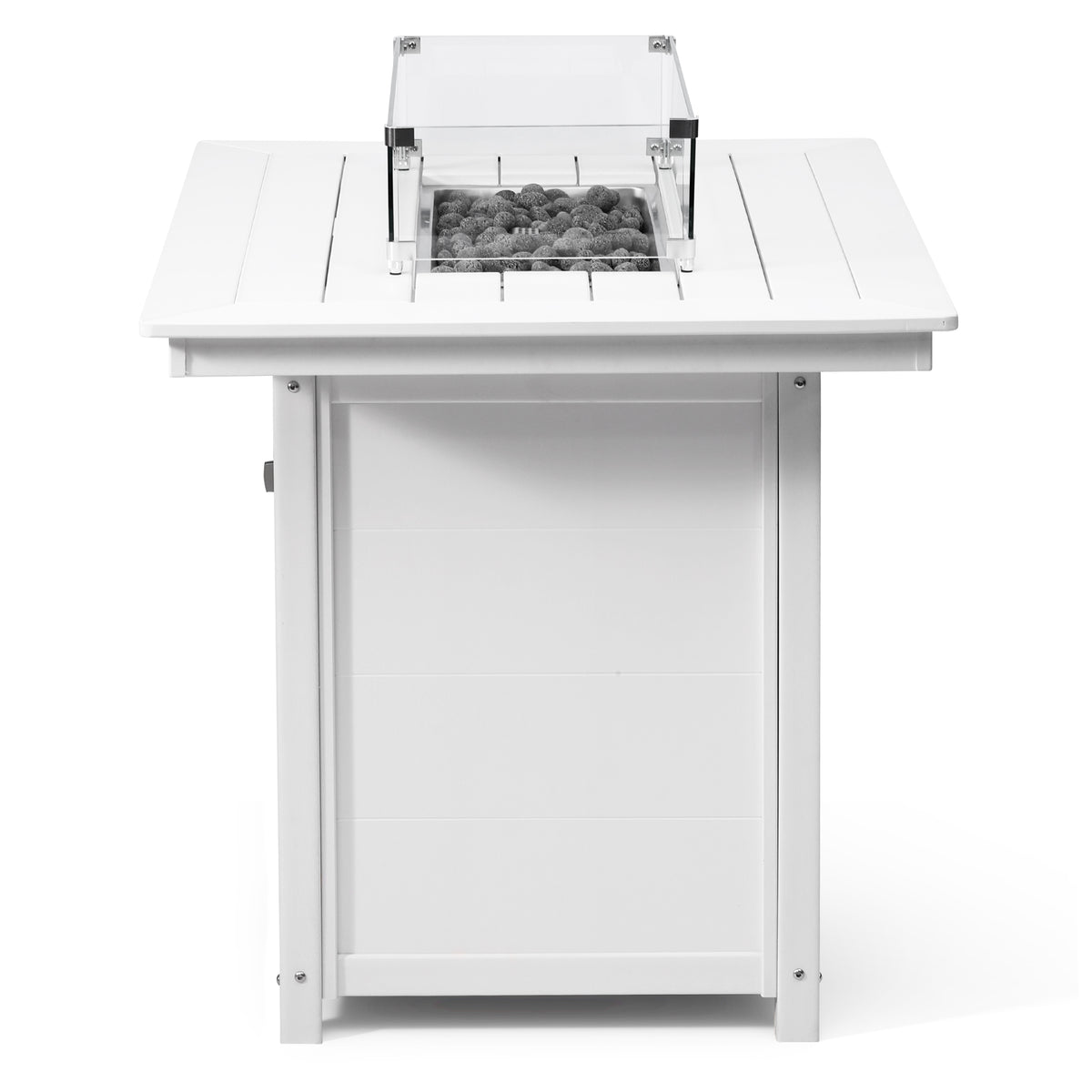 Sol 46" Modern Outdoor Patio Gas Propane Rectangle Fire Pit Table