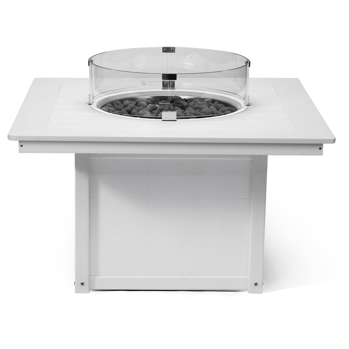 Sol 42" Modern Outdoor Patio Propane Square Fire Pit Table