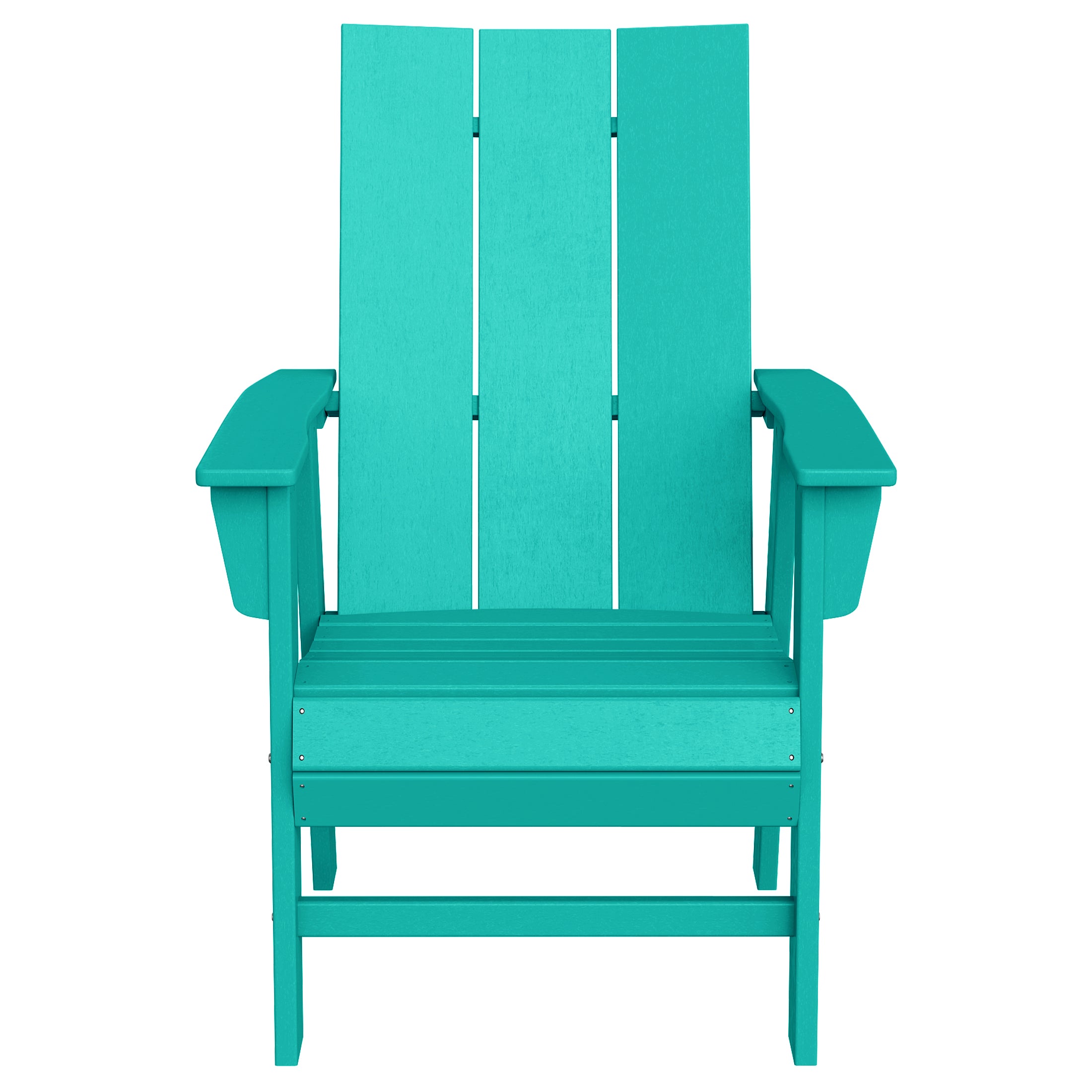 Palms Outdoor Patio HDPE Plastic Modern Adirondack Dining Chairs (Set of 2)