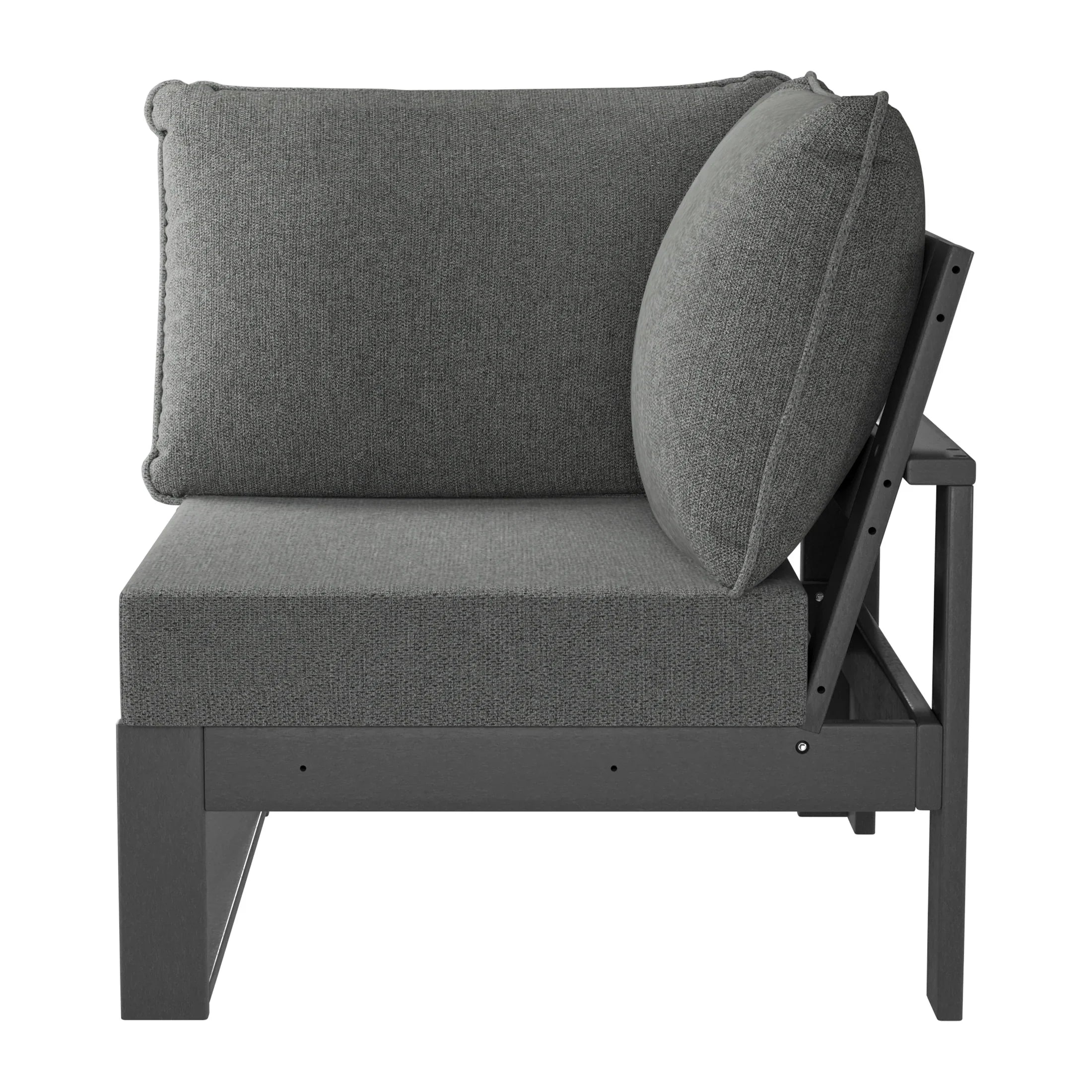 Rockaway Outdoor HDPE Sectional Corner Sofa Seat with Water-Proof Cushions