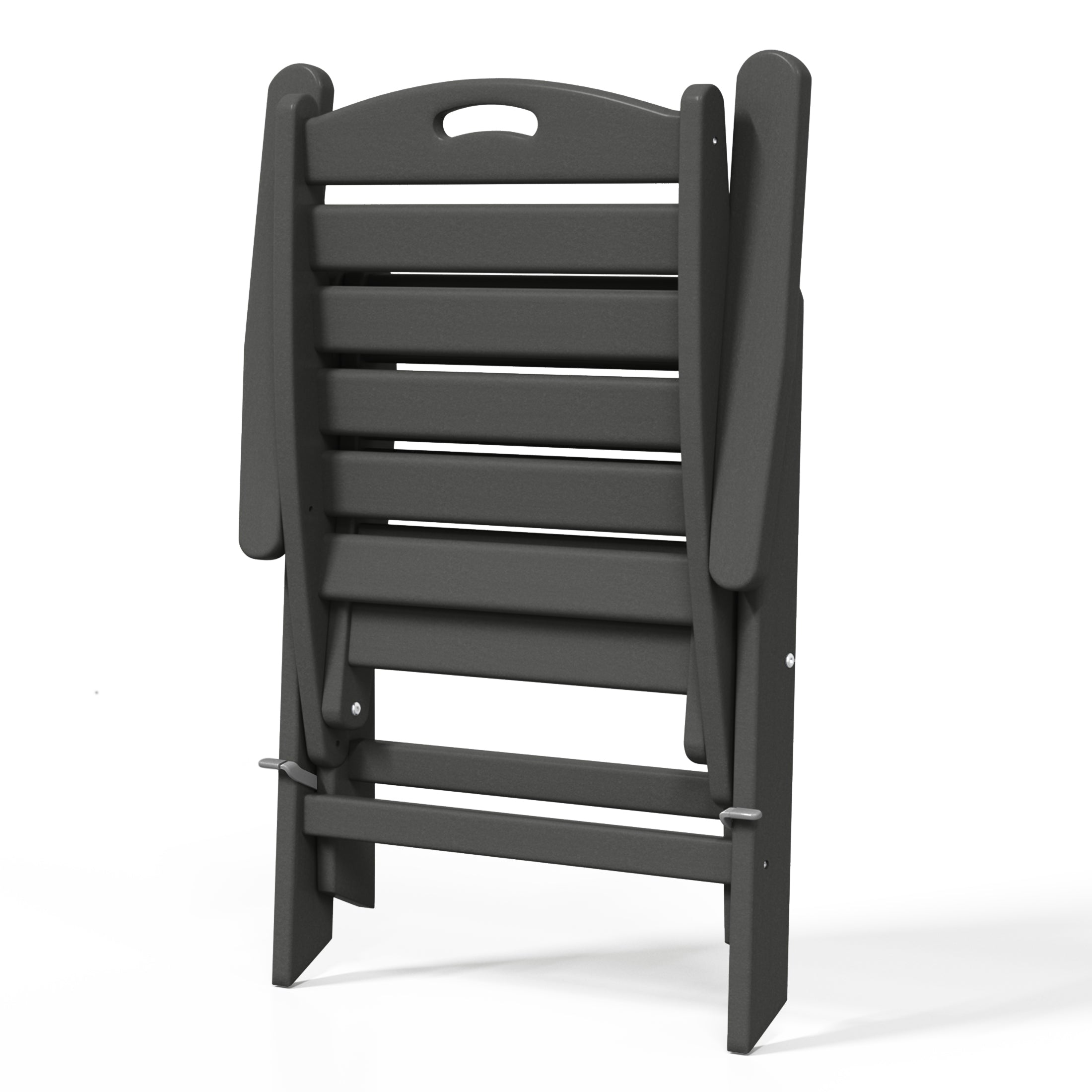 Cayman HDPE Adjustable Highback Folding Outdoor Patio Dining Chairs Set of 2