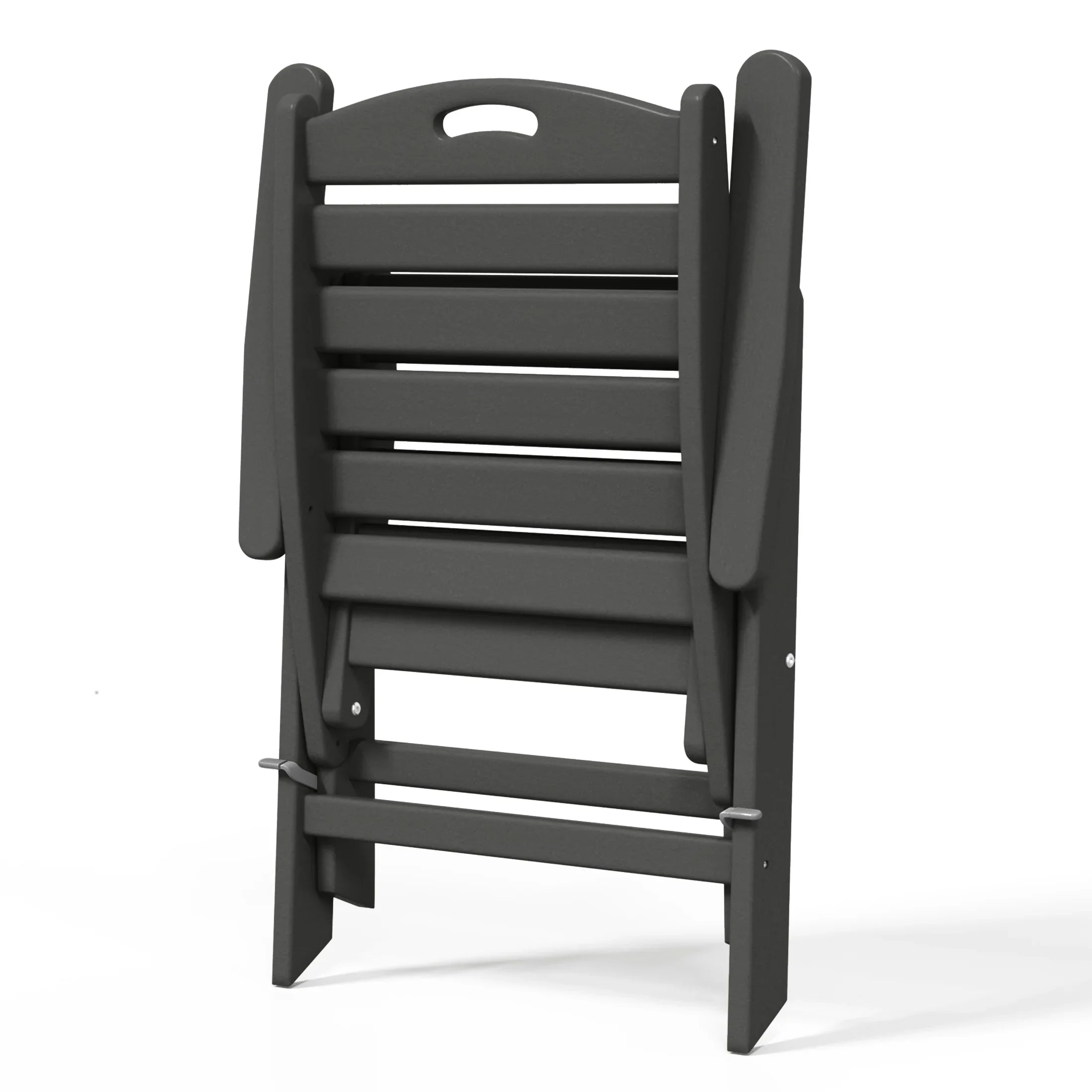 Cayman HDPE Adjustable Highback Folding Outdoor Patio Dining Chairs Set of 2