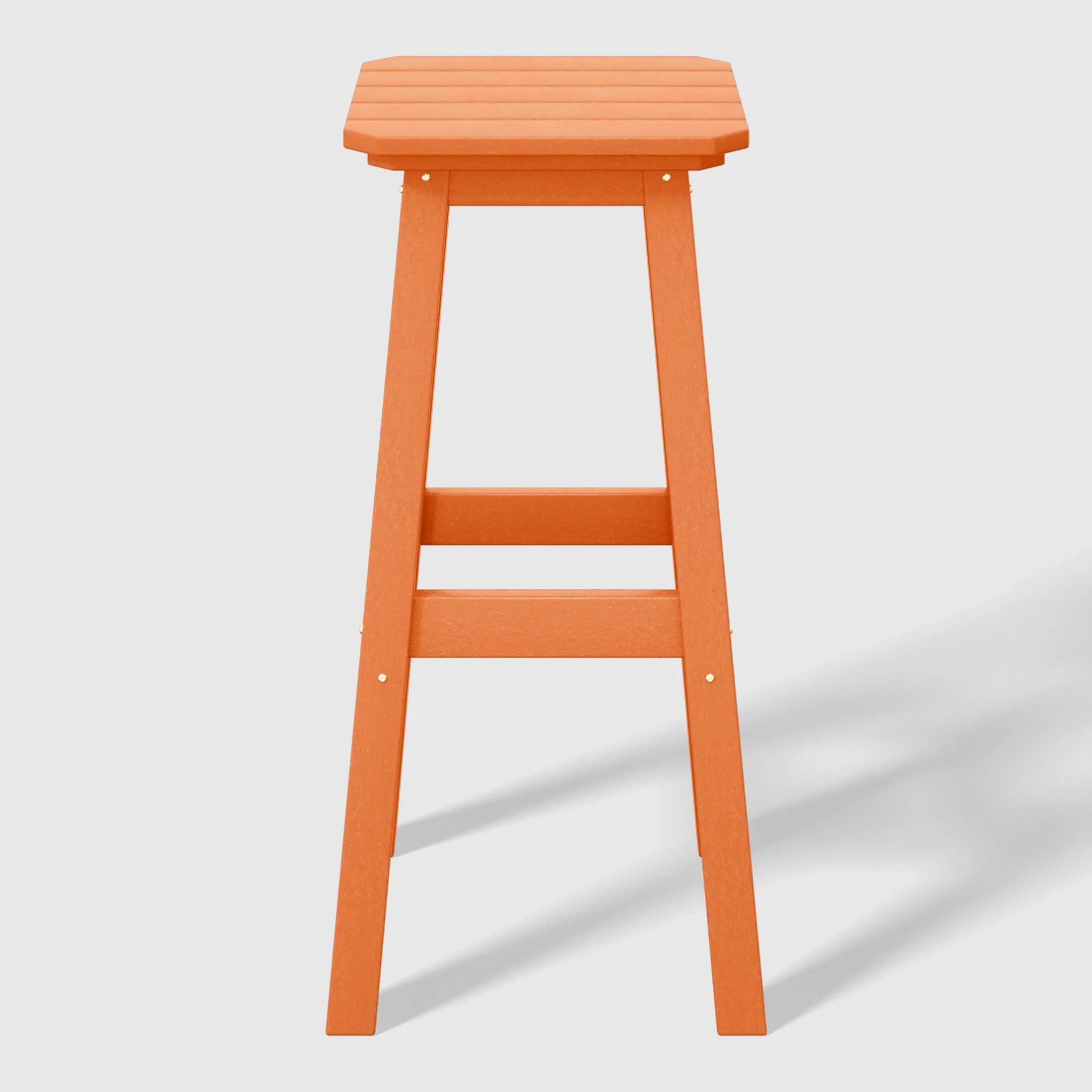 Paradise 29" HDPE Outdoor Patio Square Bar Stools (Set of 2)