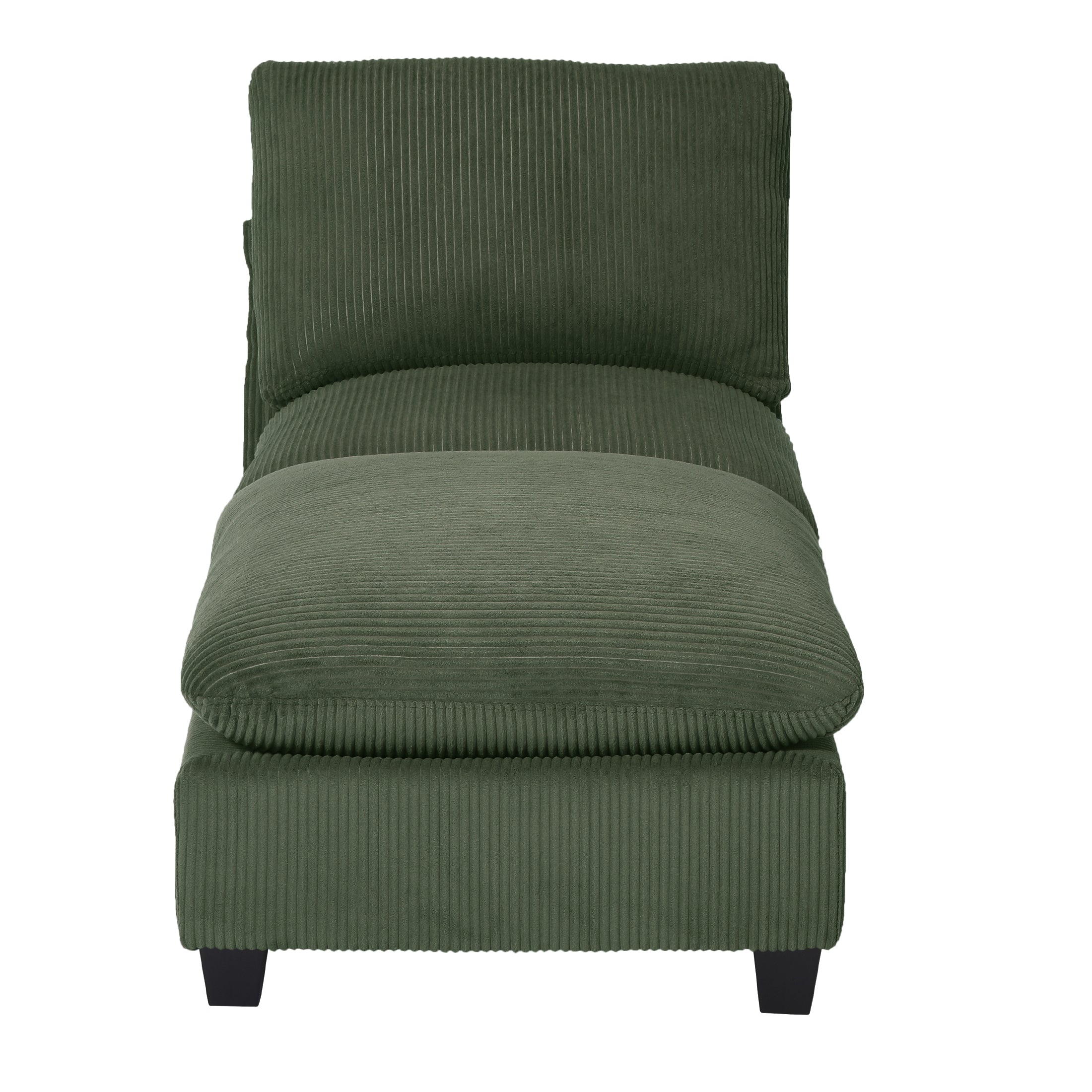 Ava 68.5" Corduroy Upholstered Indoor Chaise Lounge Chair