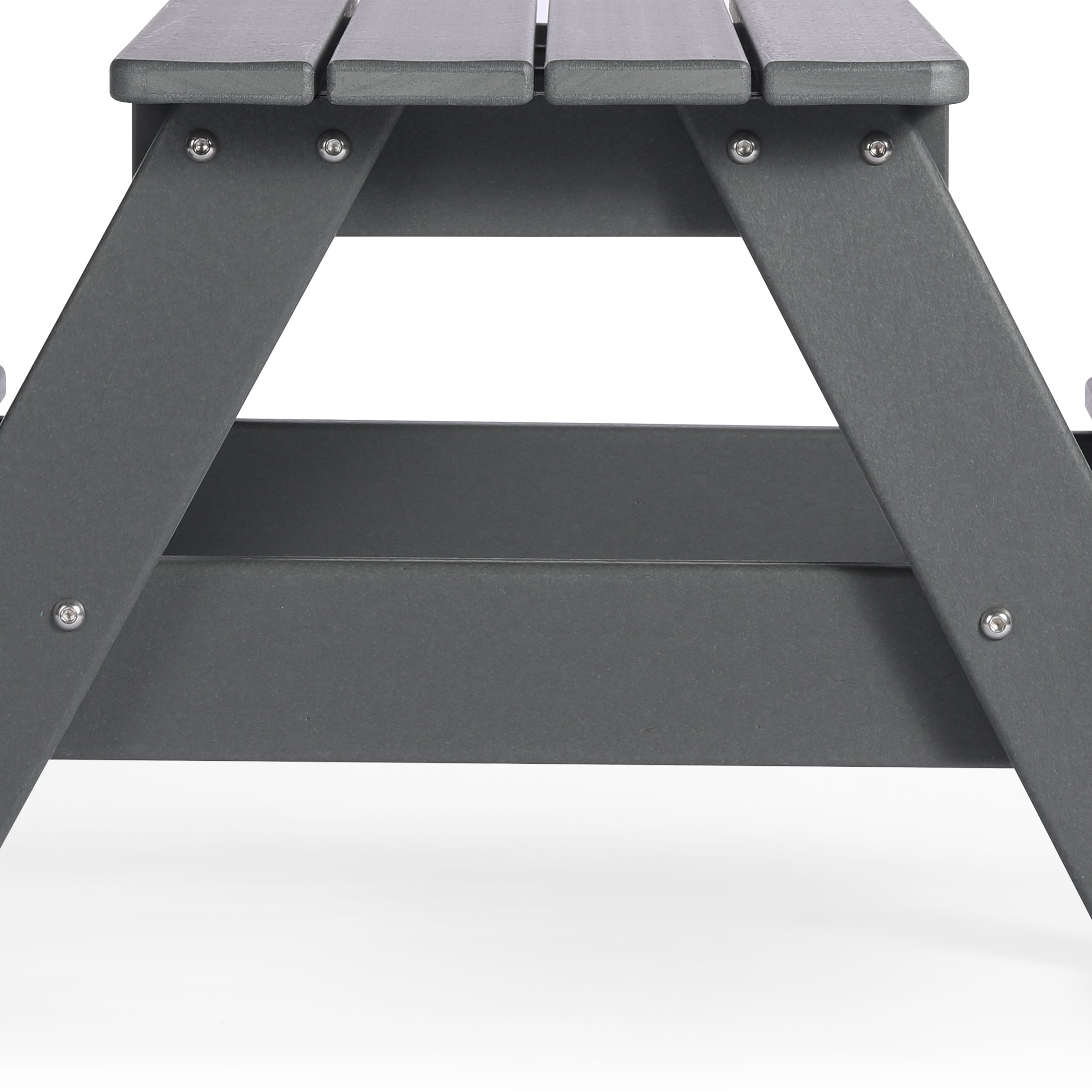 Paradise Outdoor Patio Kids HDPE Plastic Picnic Bench Table