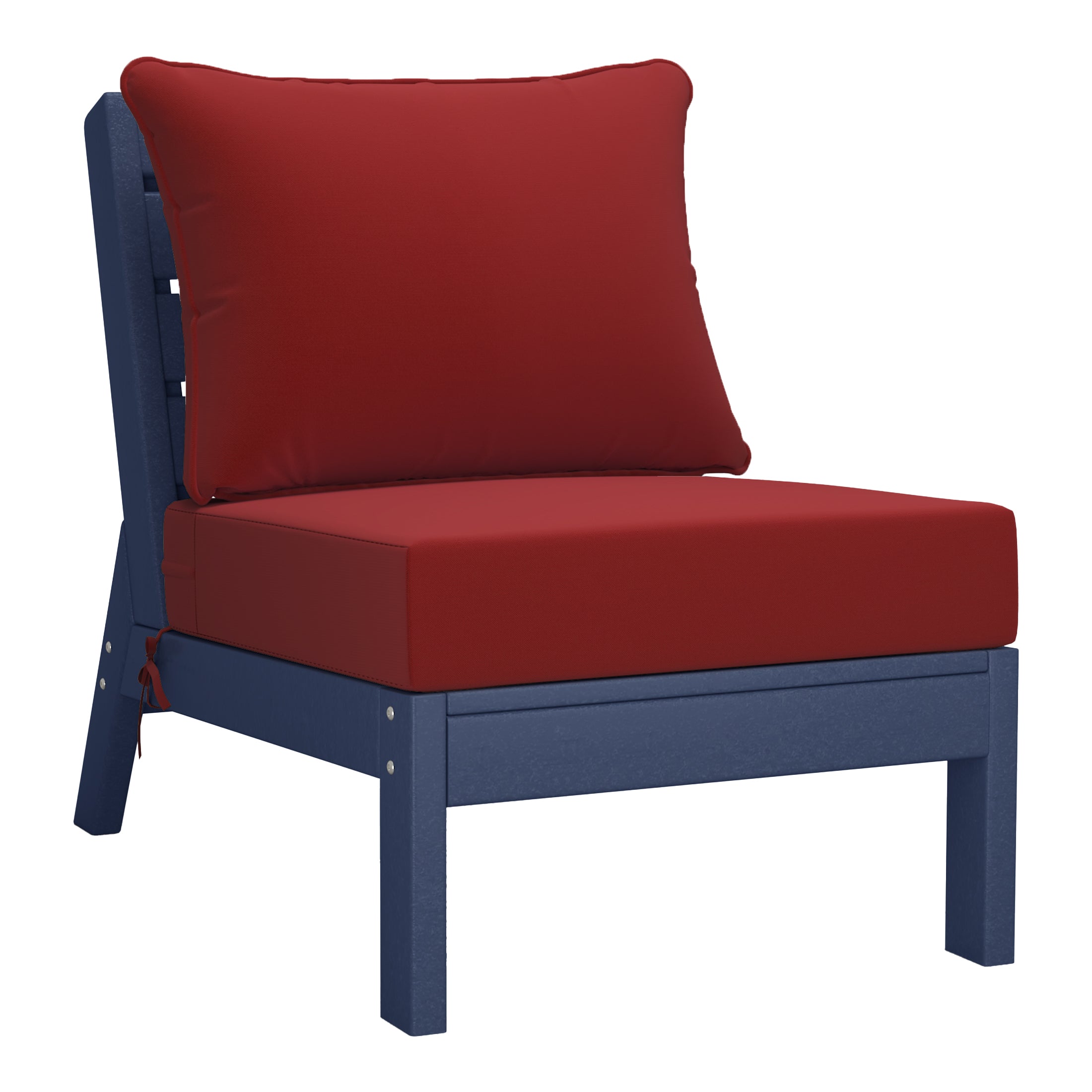 Portsmouth Outdoor Patio HDPE Sectional Sofa with Patio Cushions