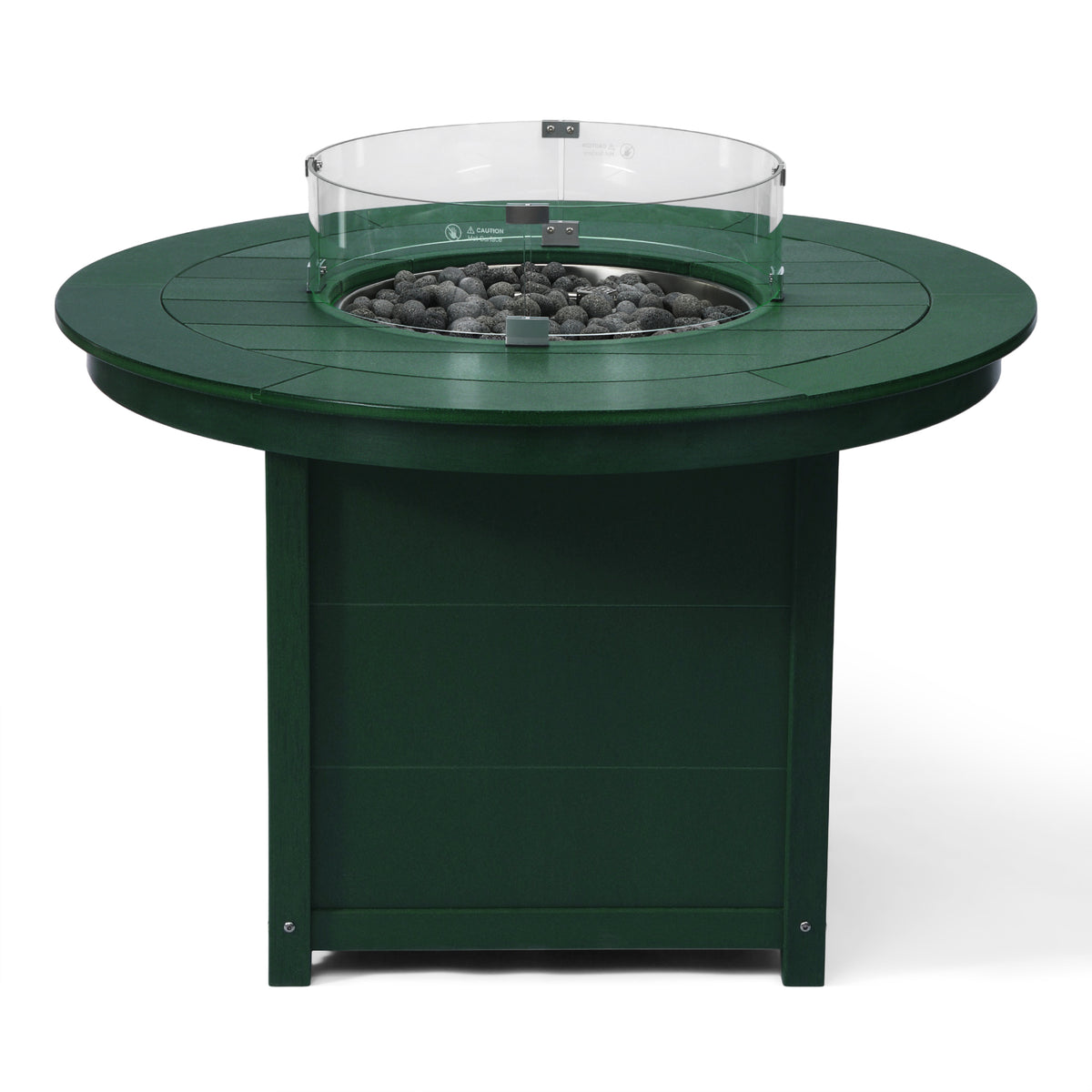 Sol 47" Modern Outdoor Patio Propane Gas Round Fire Pit Table