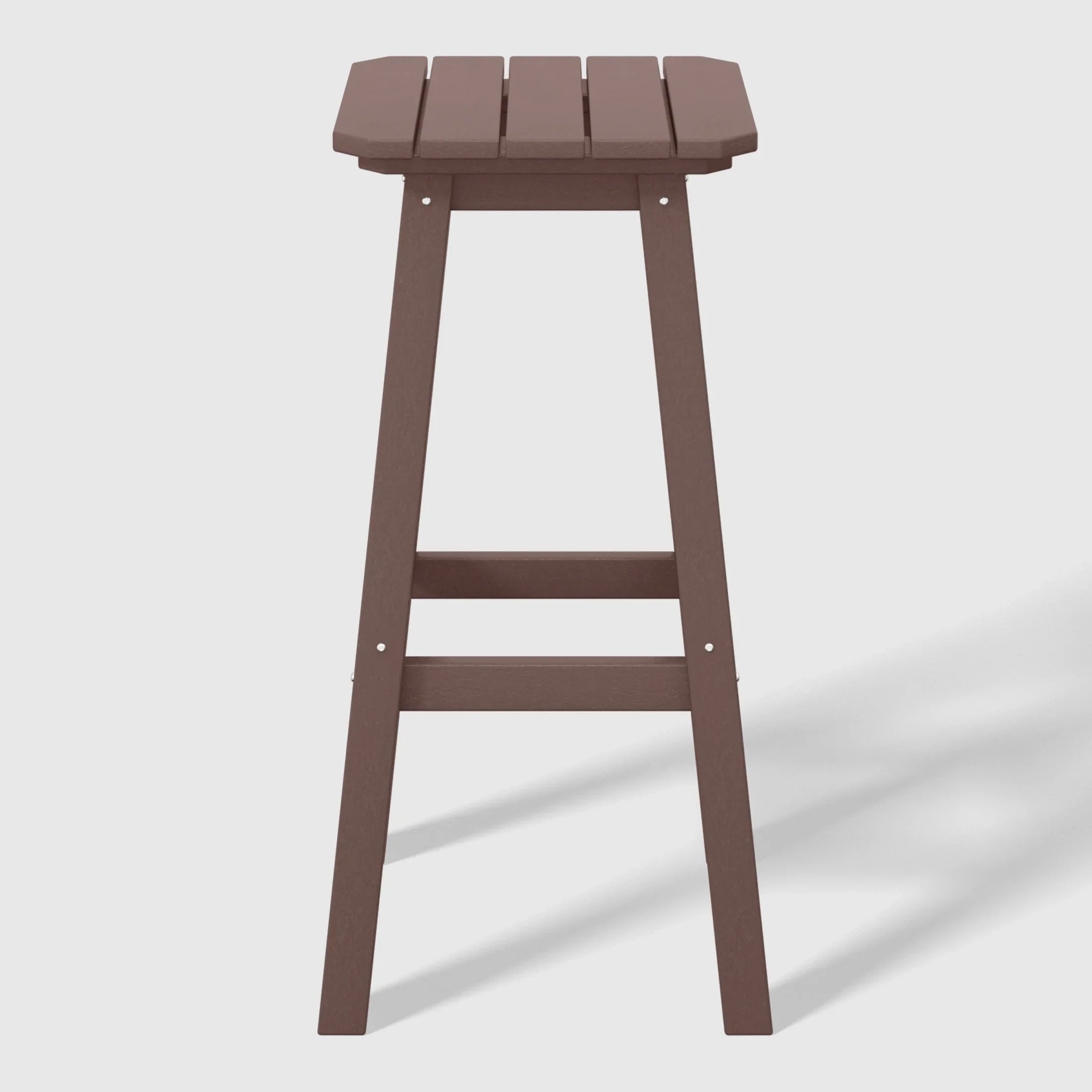 Paradise 29" HDPE Outdoor Patio Square Bar Stools (Set of 2)
