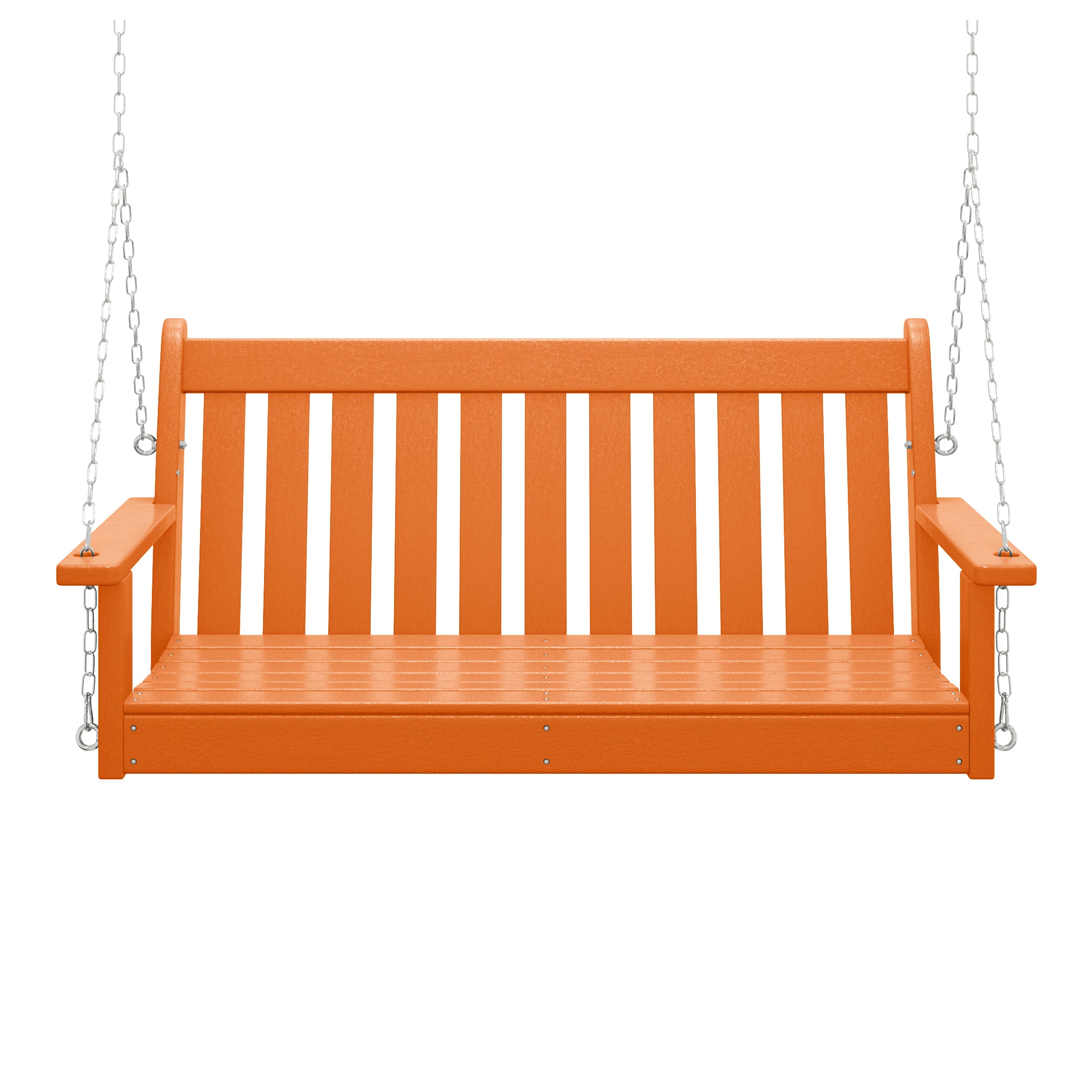 Paradise Outdoor Patio HDPE Hanging Front Porch Swing Bench