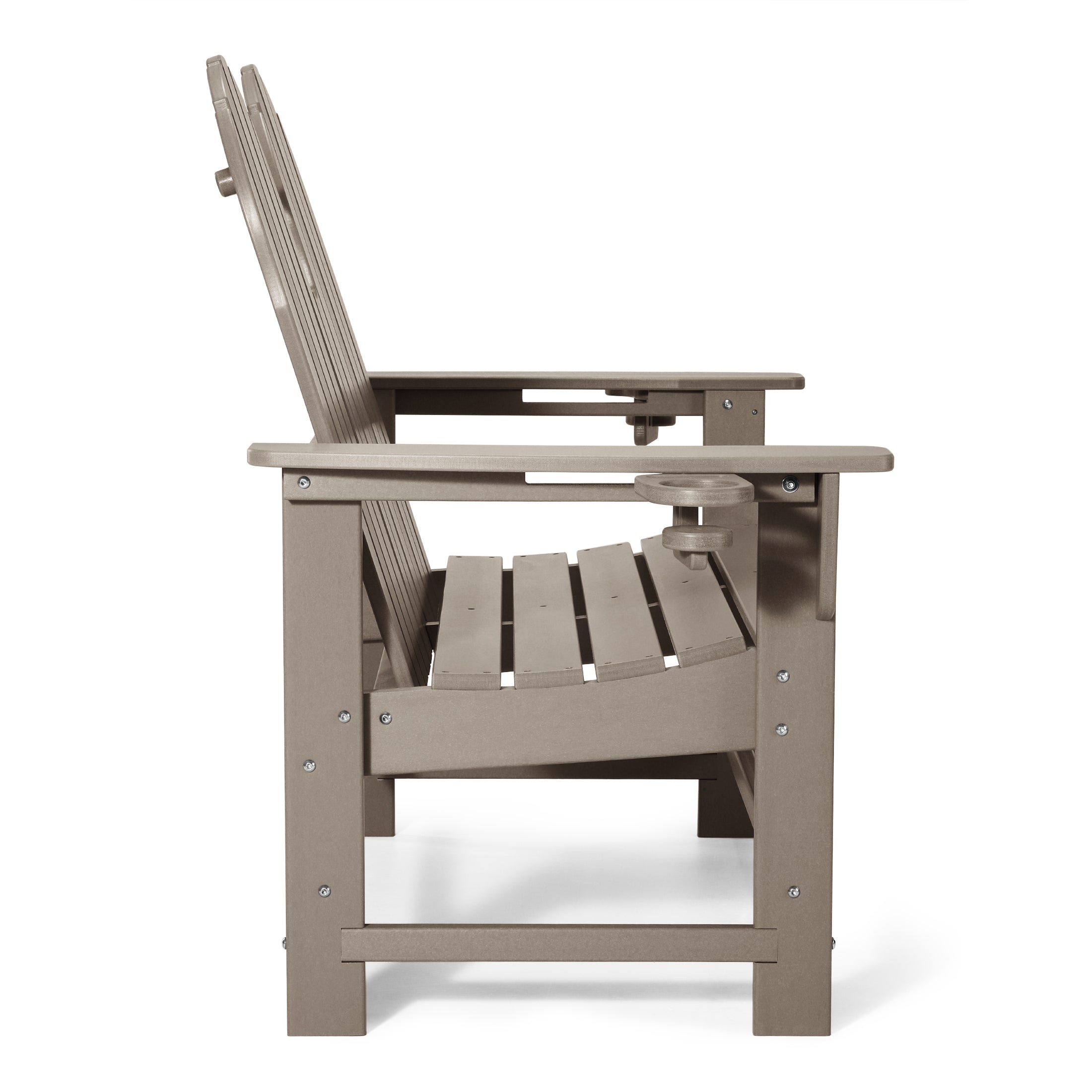 Savannah Outdoor Patio 49" HDPE Adirondack Garden Bench