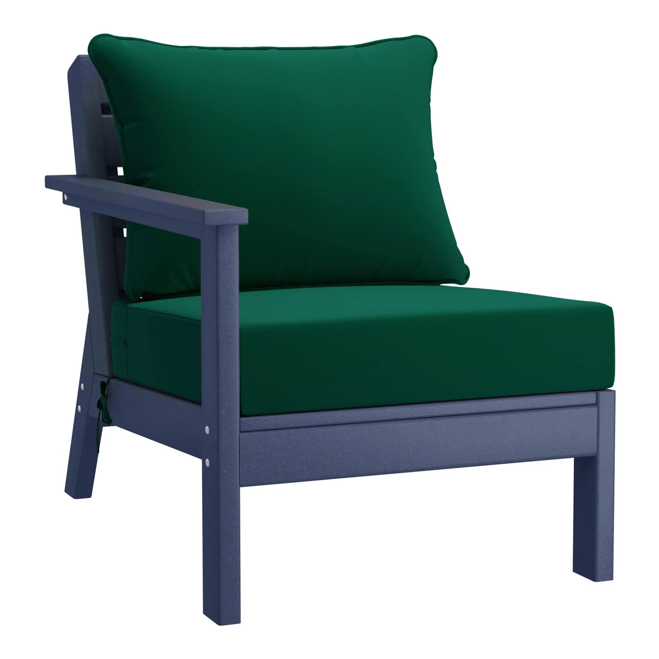 Portsmouth Outdoor Patio HDPE Sectional Sofa with Patio Cushions