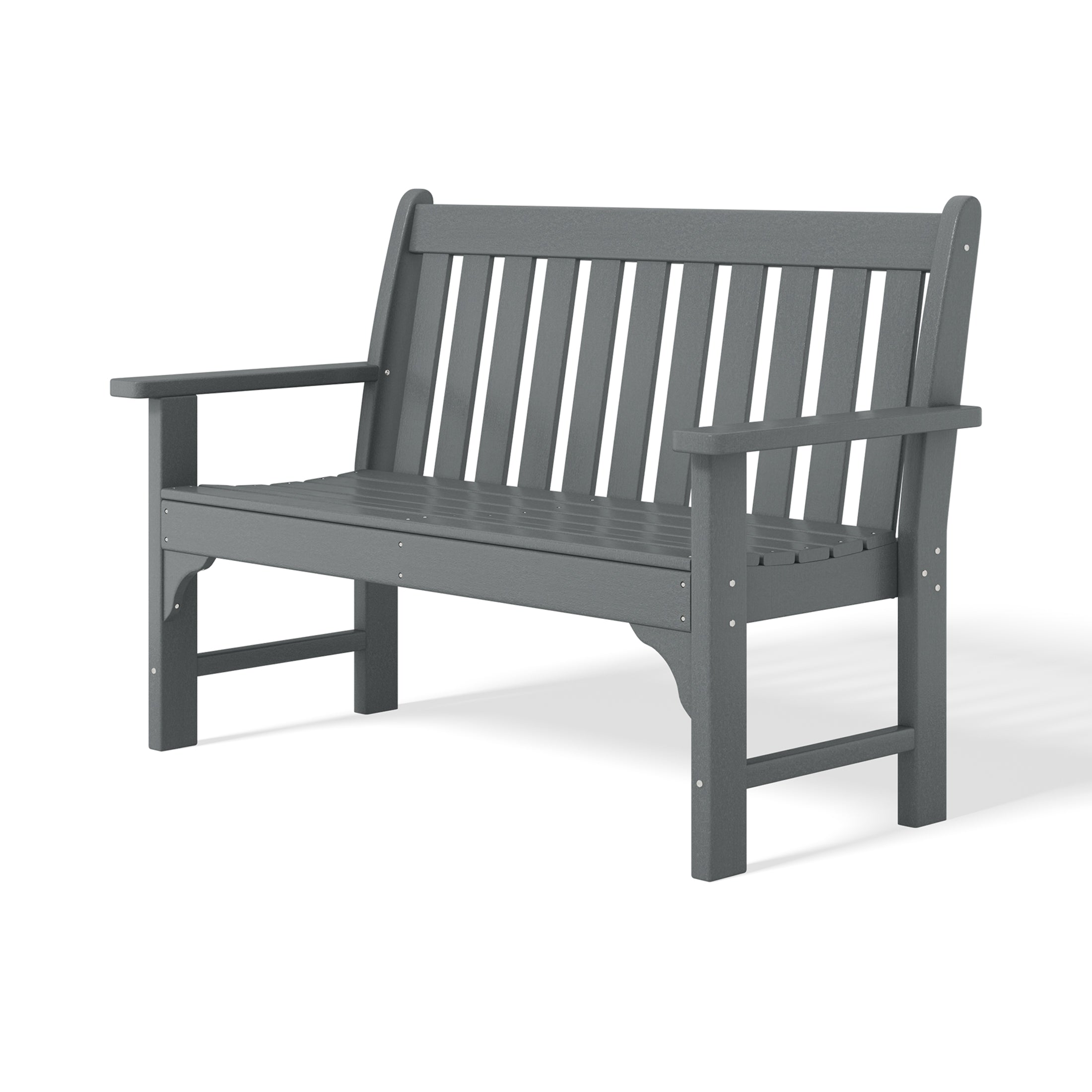 Paradise Outdoor 2-Person All-Weather HDPE Front Porch Garden Bench