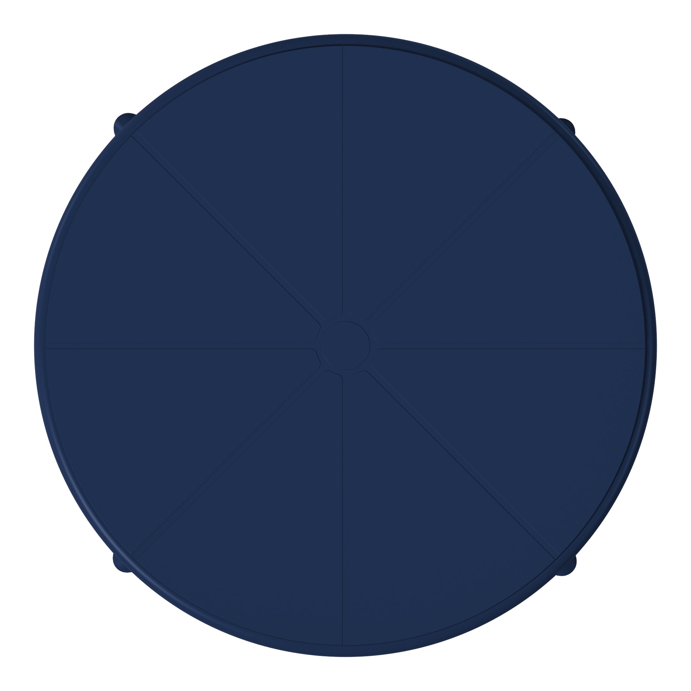 Sunshine 23.5" Outdoor Polypropylene Resin Round Patio Bistro Dining Table for 2