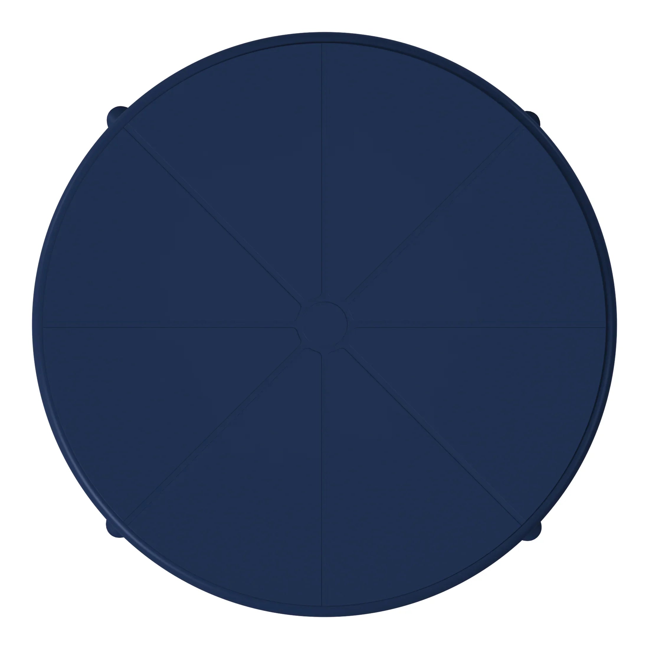 Sunshine 23.5" Outdoor Polypropylene Resin Round Patio Bistro Dining Table for 2