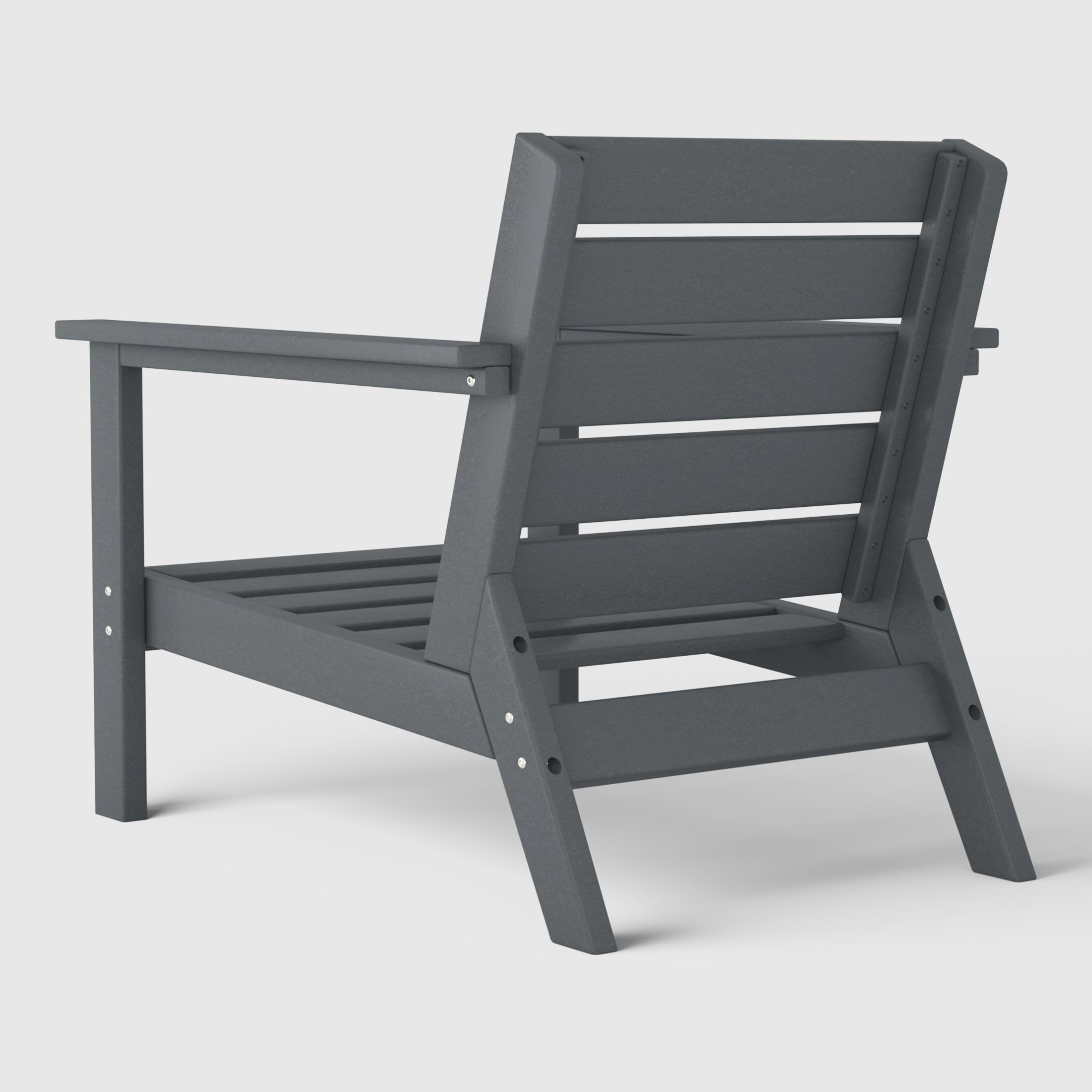 Portsmouth Outdoor Patio HDPE Deep Seating Armchair