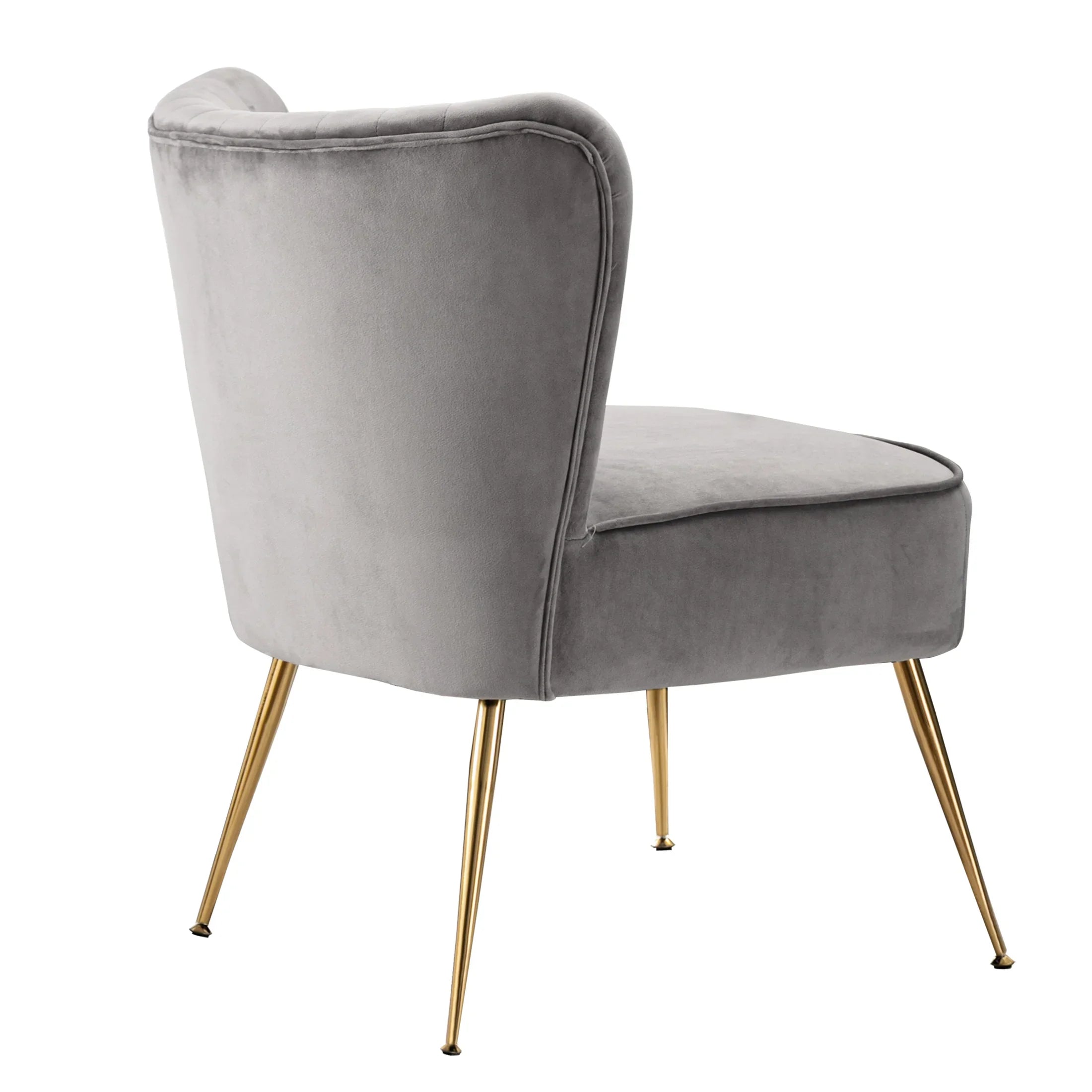 Alaia Mid Century Modern Tufted Velvet Loveseat Sofa and 22" Accent Chair 3-Piece Set